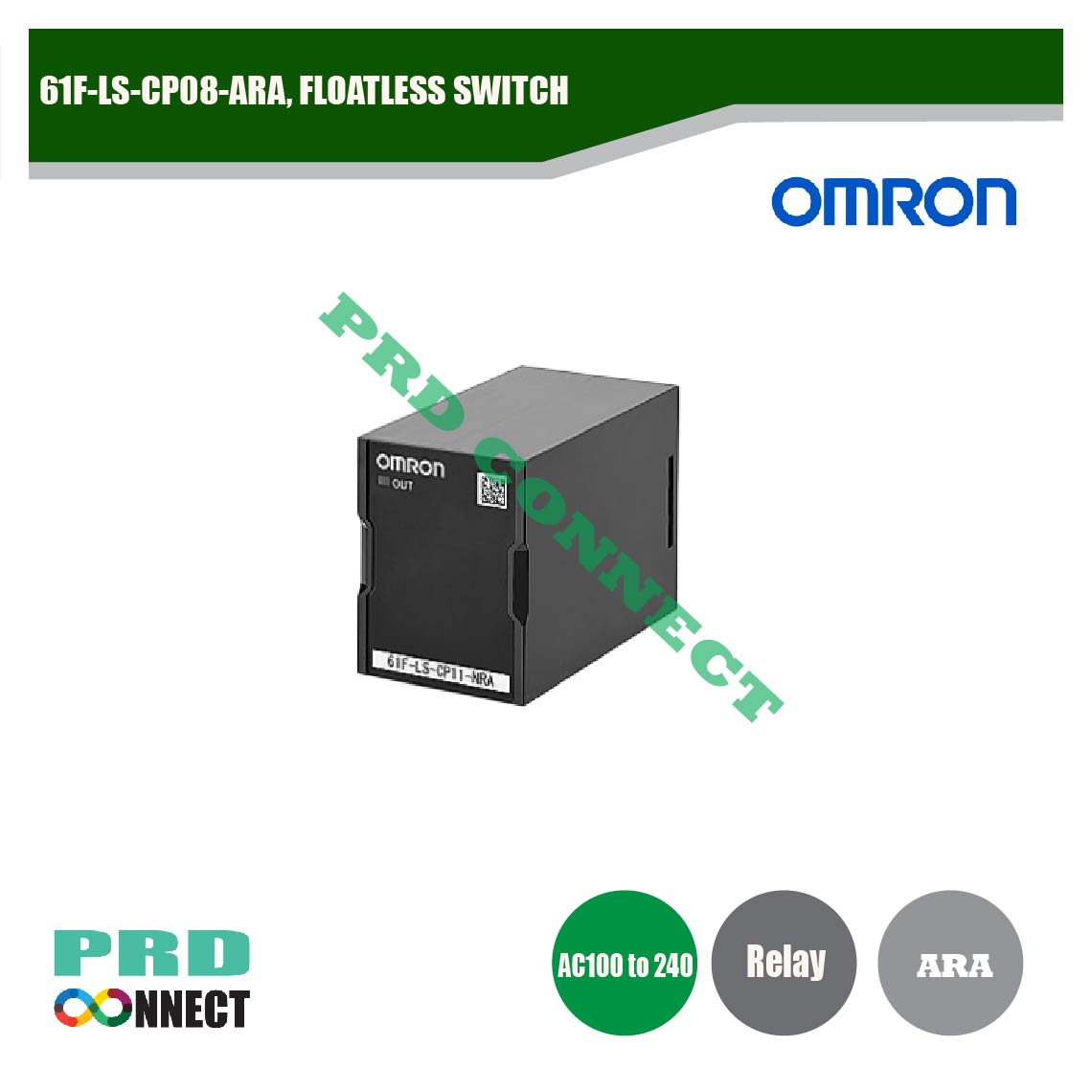 61F-LS-CP08-ARA, FLOATLESS SWITCH (COMPACT PLUG-IN TYPE), OMRON