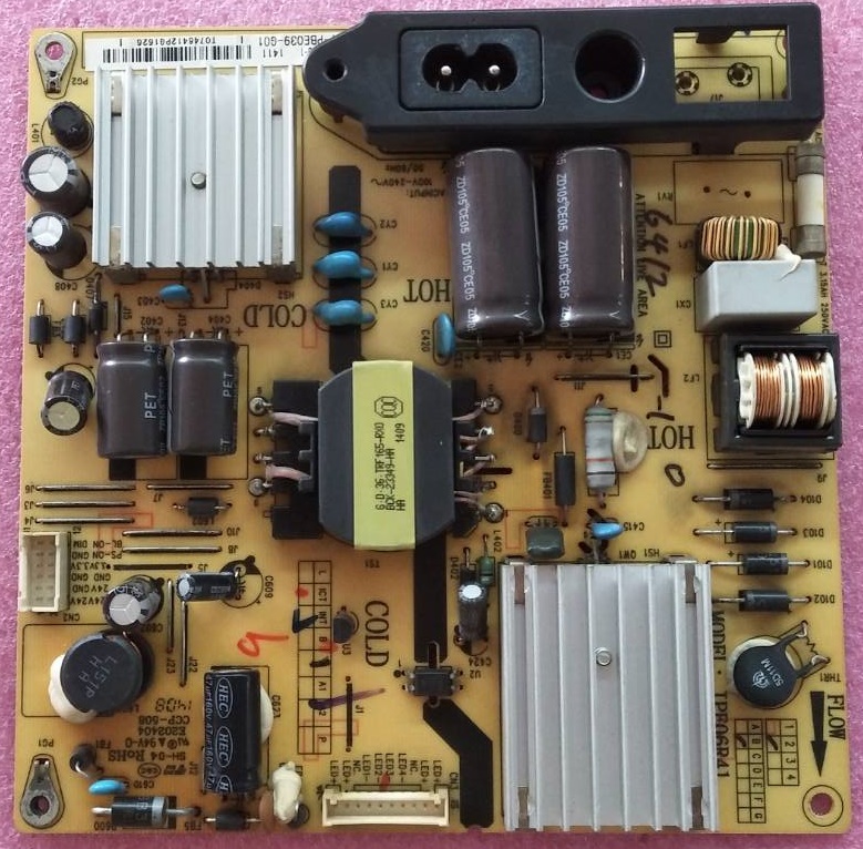 ซัพพลายทีวี ทีซีแอล TCL ของแท้ถอดจากเครื่อง ใช้กับรุ่น LED40B2600 พาร์ทIPE06R41