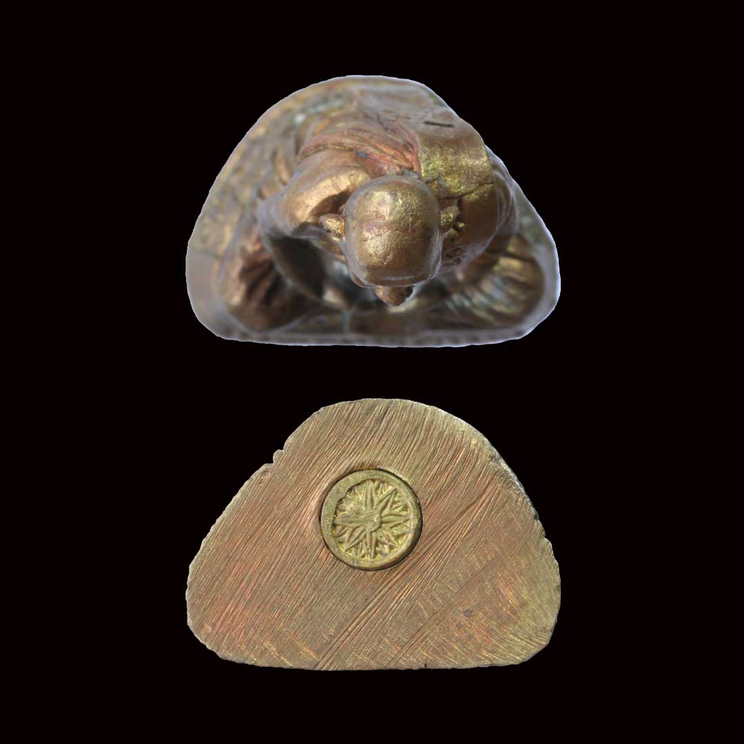 รูปหล่อหลวงพ่อแพ วัดพิกุลทอง รุ่นสร้างโรงพยาบาล ปี2535 เนื้อนวะ