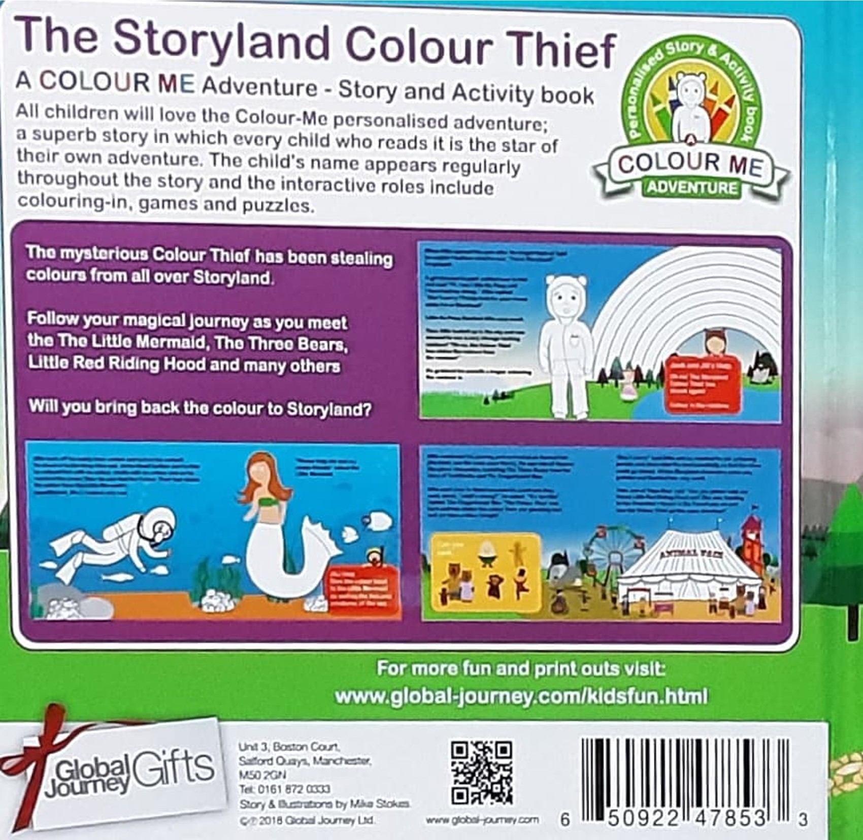 หนังสือนิทานเด็ก ภาษาอังกฤษ ปกแข็ง The Storyland Colour Thief Thomas /สภาพ 90%