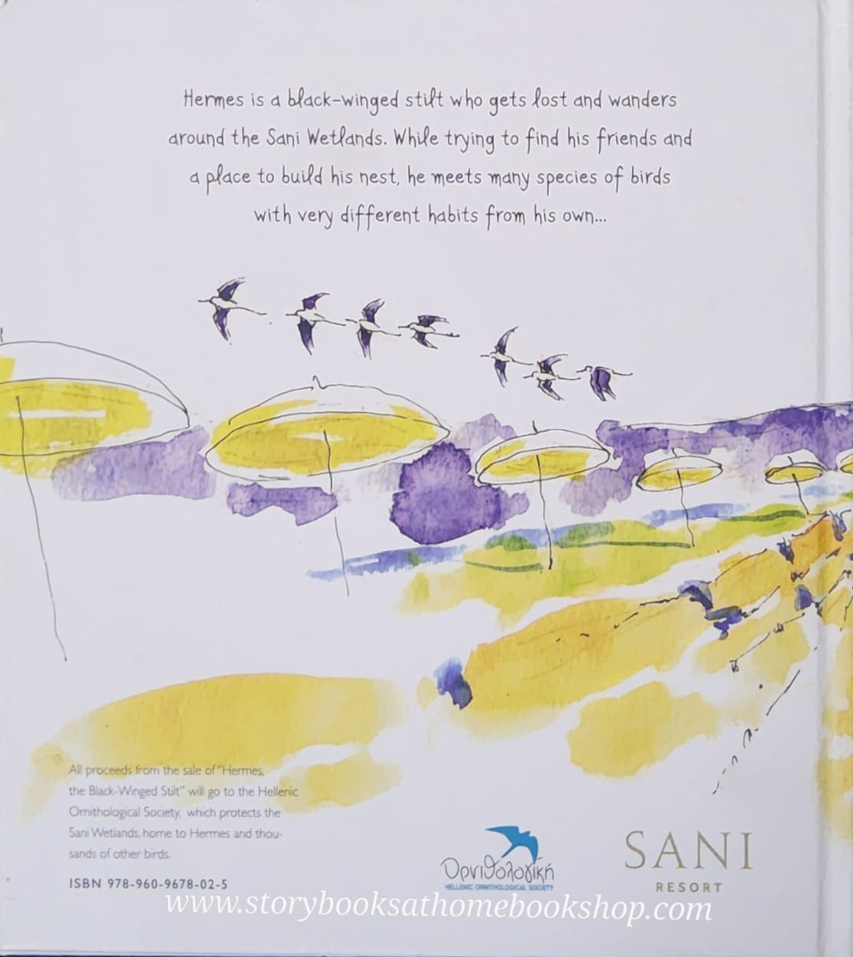 หนังสือนิทานปกแข็ง** 🍅🍅HERMES THE BLACK-WINGED STILT