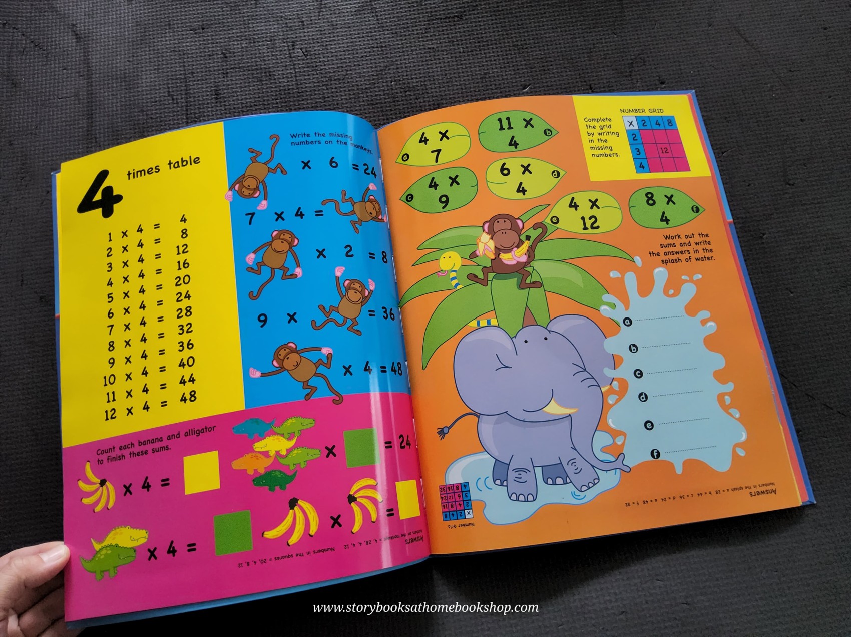 KNOWLEDGE BOOK** ♥️♥️TIMES TABLES WITH GIANT WALLCHART AND STICKERS