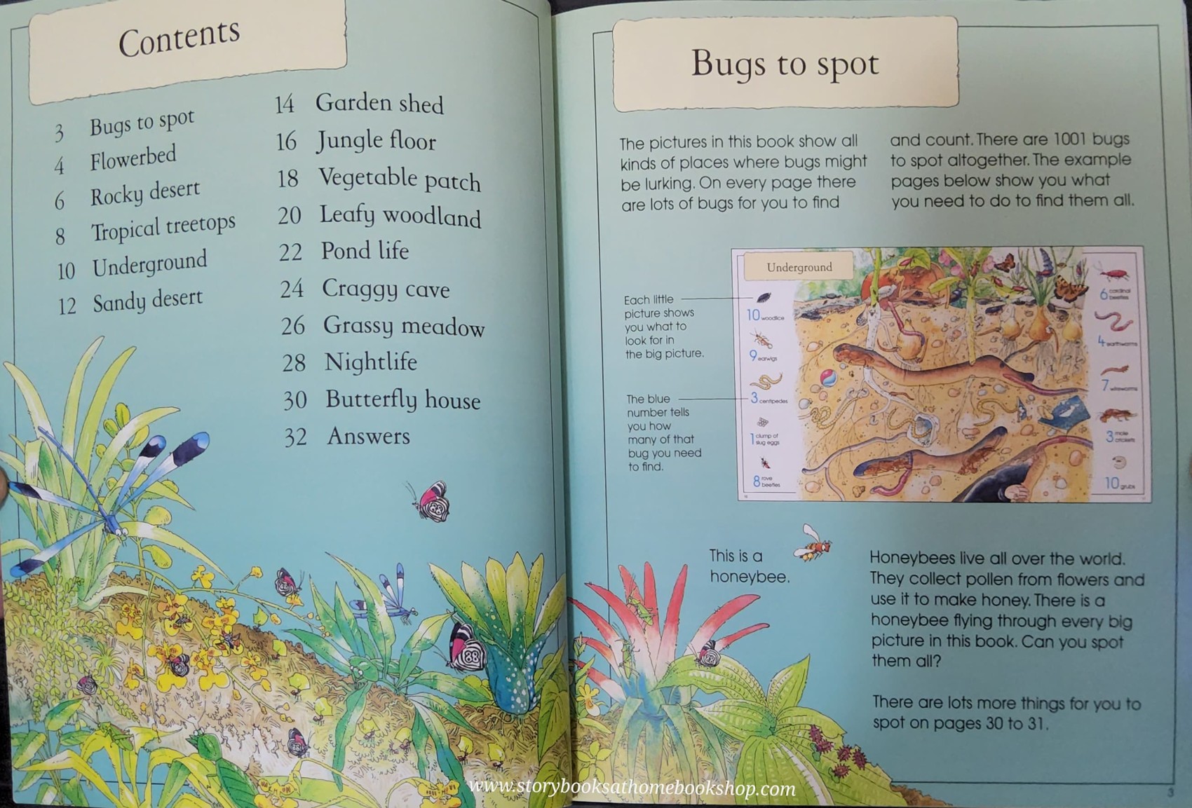 PUZZLE BOOK** ♥️USBORNE 1001 BUGS TO SPOT