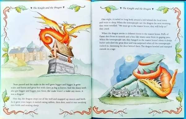 หนังสือนิทานปกแข็ง** 🍅🍅3 in 1 Treasuries:Knights and Dragons