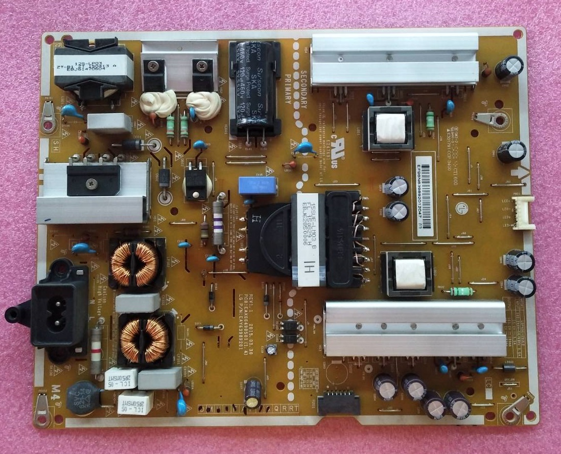POWER SUPPLY LG (ซับพลาย แอลจี) ของแท้ถอดจากเครื่อง รุ่น 49UF680T-TA.BTMYLJV 49UF680T-TA.BTWYLJV 49UH600T-TA.BTMWLJV พาร์ท EAY63989201 EAX66490501