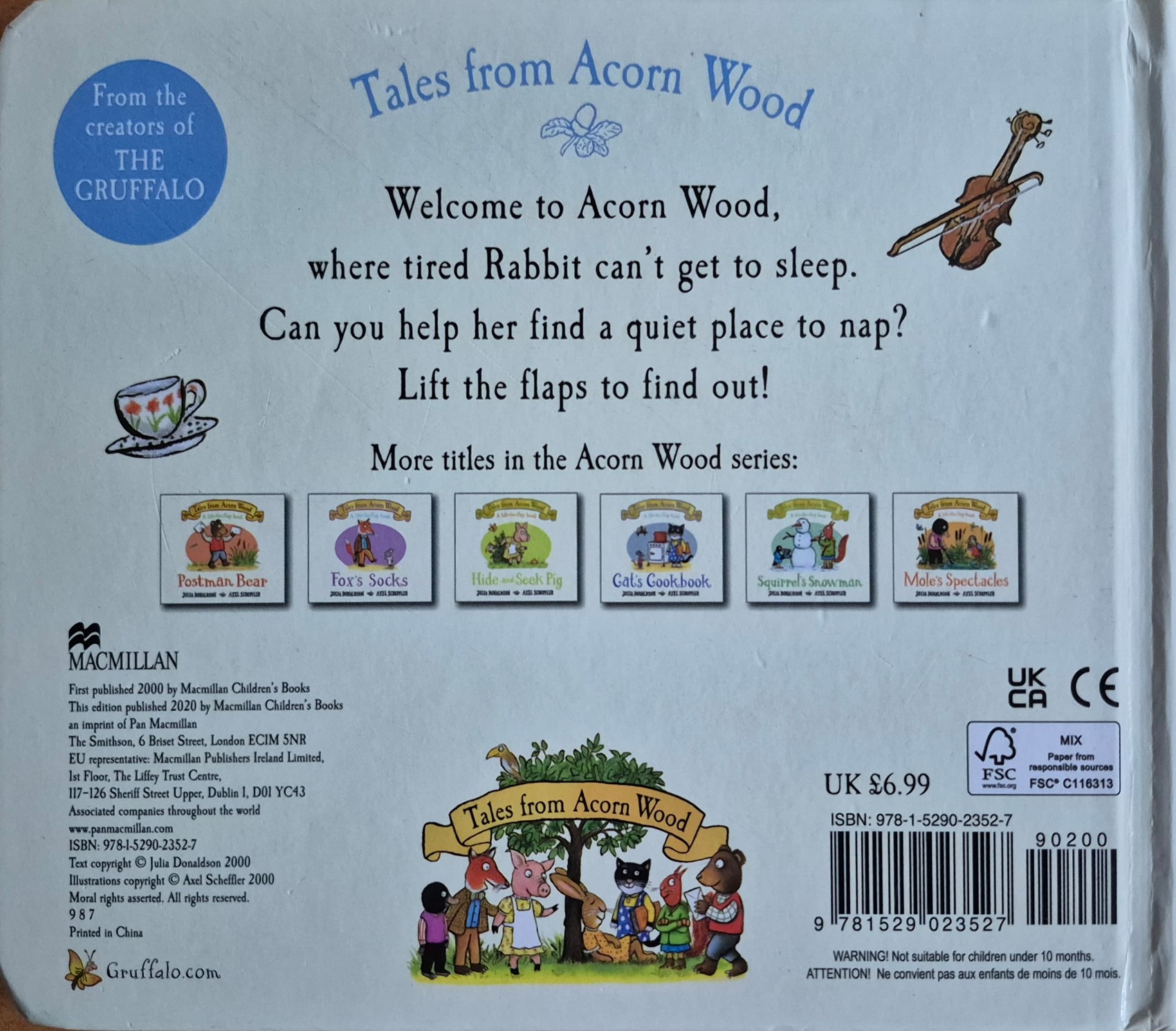 LIFT THE FLAP BOARD BOOK** 🍅🍓 RABBIT'S NAP BY JULIA DONALDSON.AXEL SCHEFFLER