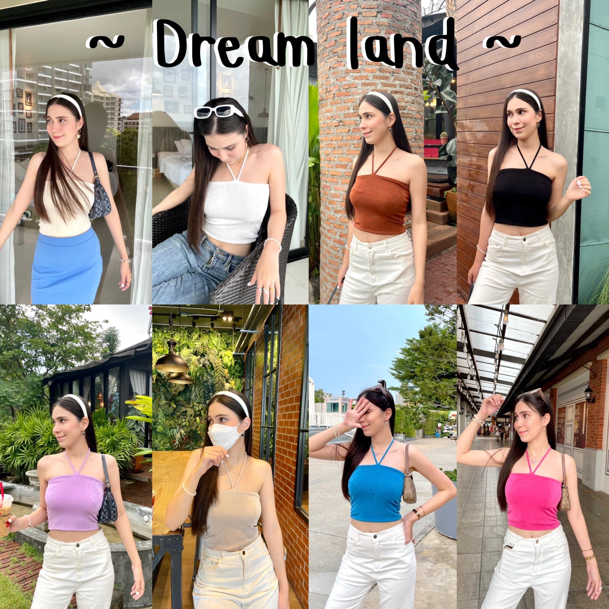 🎡Dream Land🎡 ทำรุ่นใหม่เพิ่มความยาวมามห้แล้วน๊าทุกคนนนน เสื้อผูกคอผ้าวิ้งค์เย็บ2ชั้นเหมือนเดิม เพิ่มเติมคือเซกซี่เบาๆกรุบกริบพออ