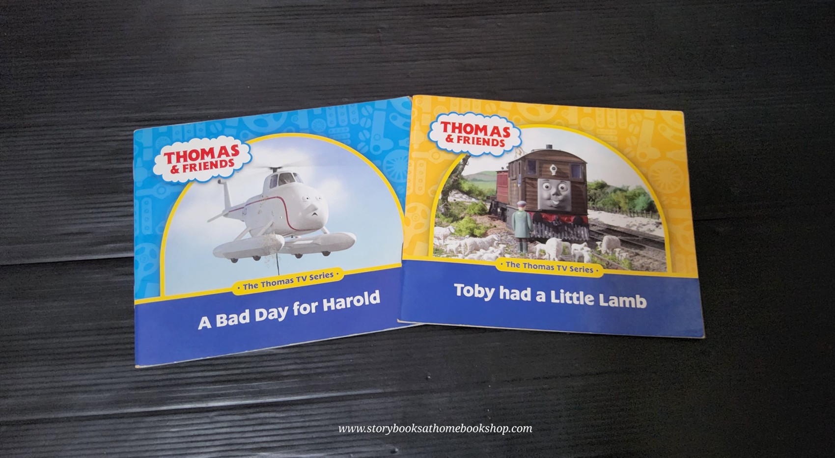 หนังสือนิทานปกอ่อน** 🍅THOMAS&FRIENDS: 2BOOKS A BAD DAY FOR HAROLD+TOBY HAD A LITTLE LAMB