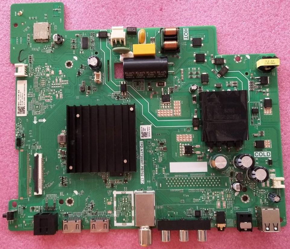 เมนบอร์ดทีวี TOSHIBA โตชิบา ของแท้มือสองถอดจากเครื่อง รุ่น 43E31MP พาร์ทTPD.NT72690T.PB702(T)