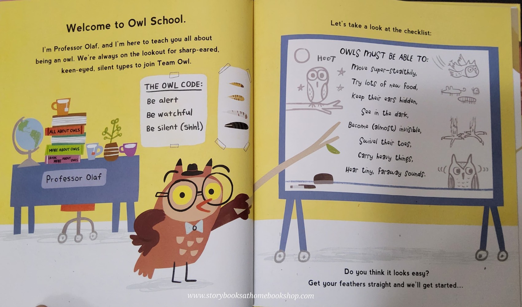 หนังสือนิทานปกแข็ง** 🍅🍓SO YOU WANT TO BE AN OWL