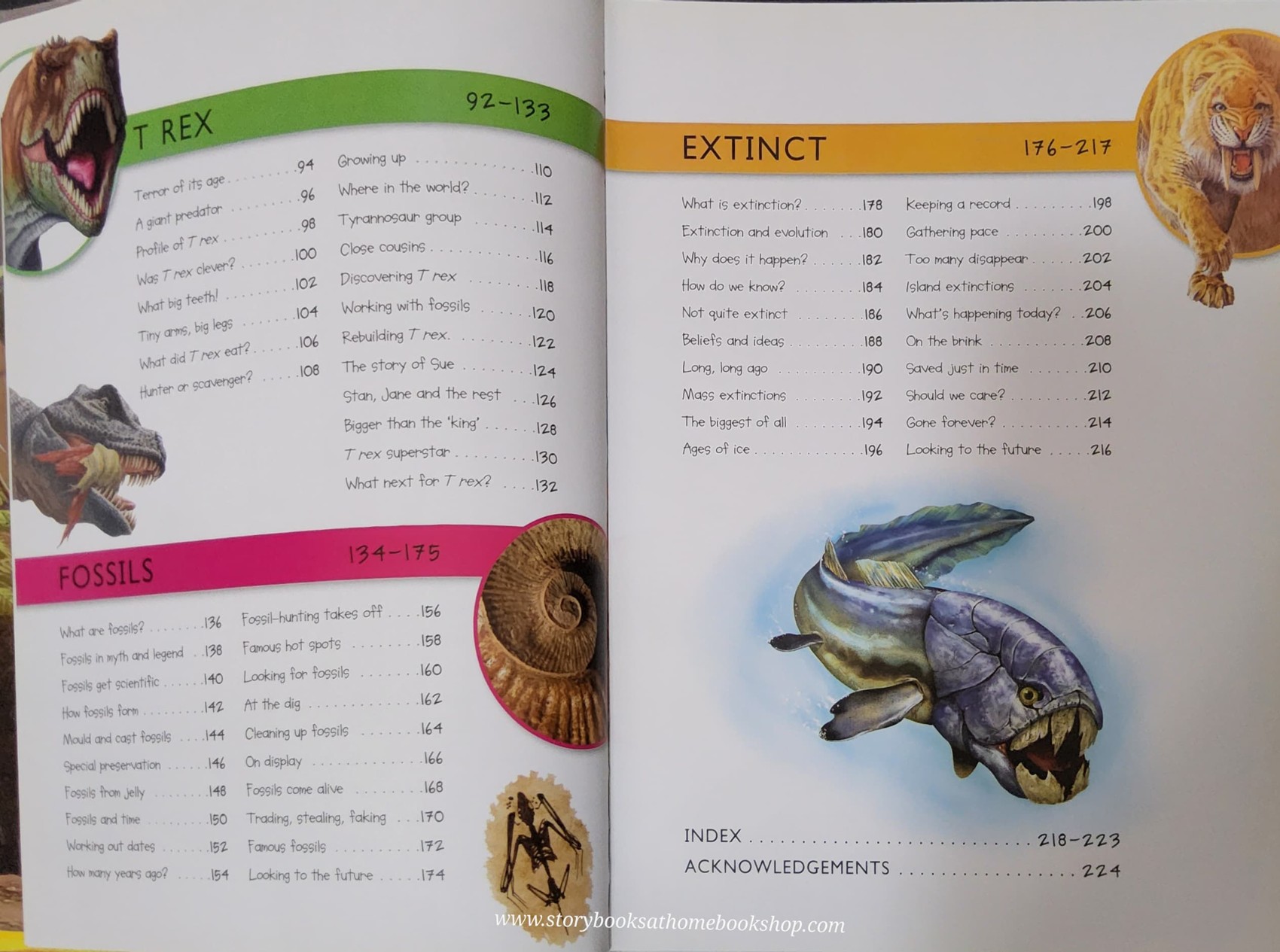 KNOWLEDGE BOOK** ♥️CHILDREN'S ENCYCLOPEDIA DINOSAURS AND PREHISTORIC LIFE