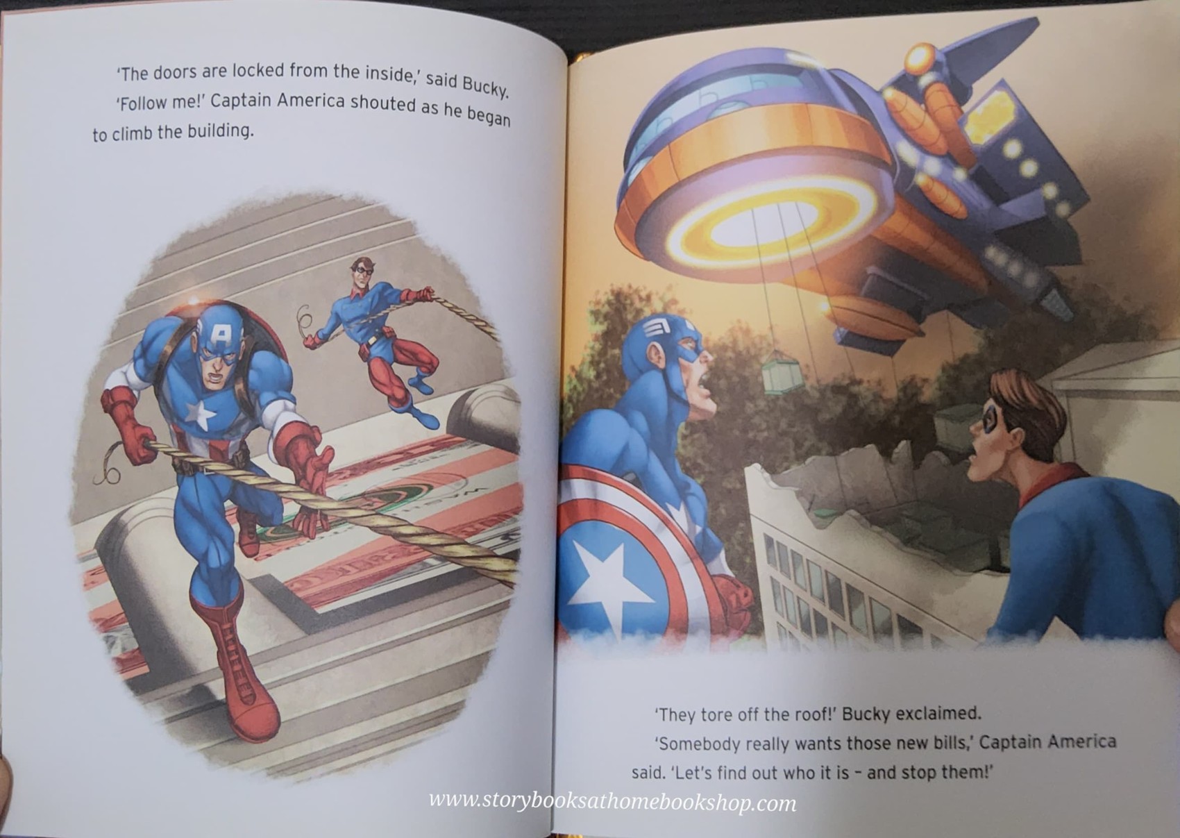 หนังสือนิทานปกแข็ง** 🍅🍓A TREASURE COVE STORY:MARVEL CAPTAIN AMERICA: HIGH-STAKES HEIST!