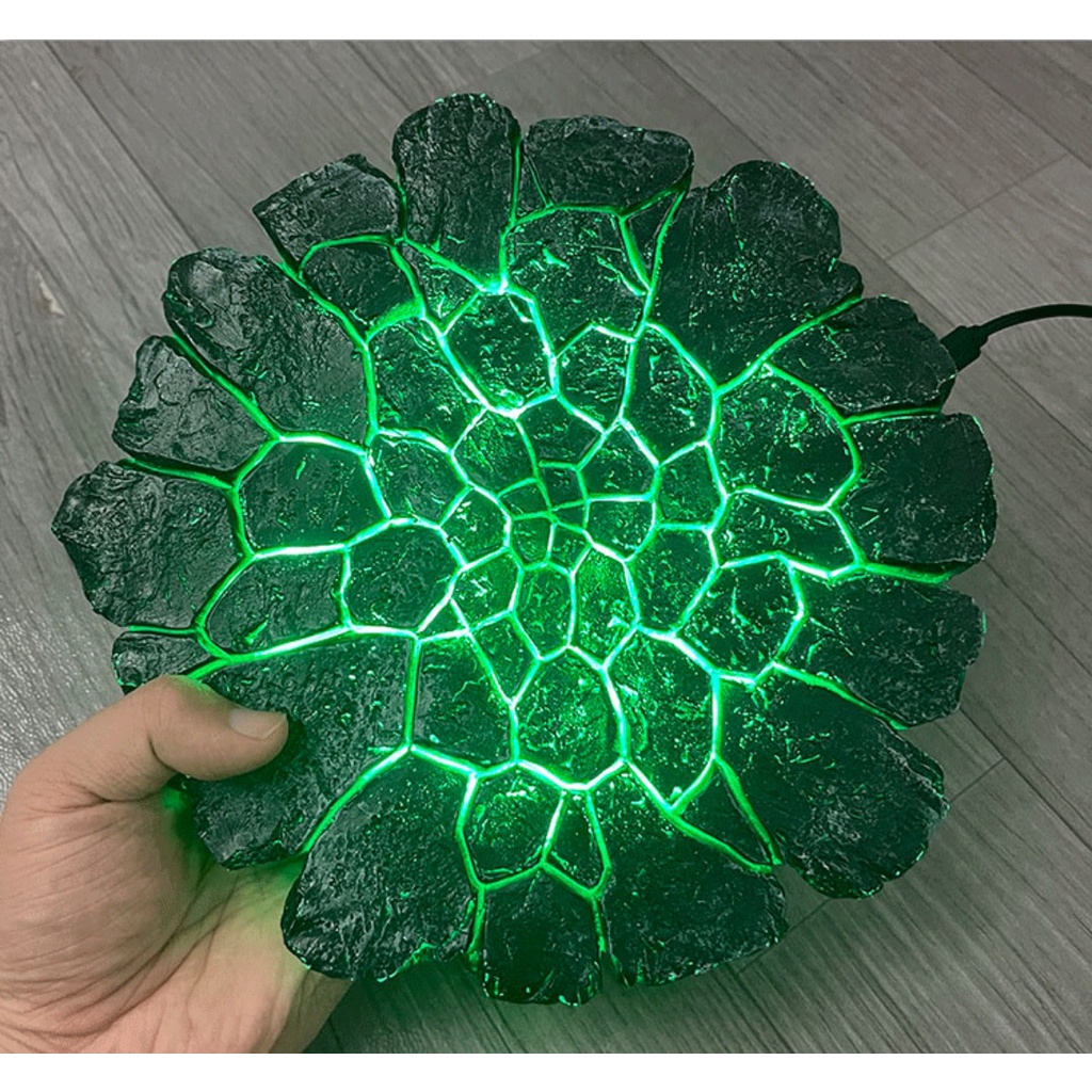 GK Resin Diorama cracked ground light up งานเรซิ่น ฐานฉากพื้นแตก (ใหญ่22cm) (มีไฟ)