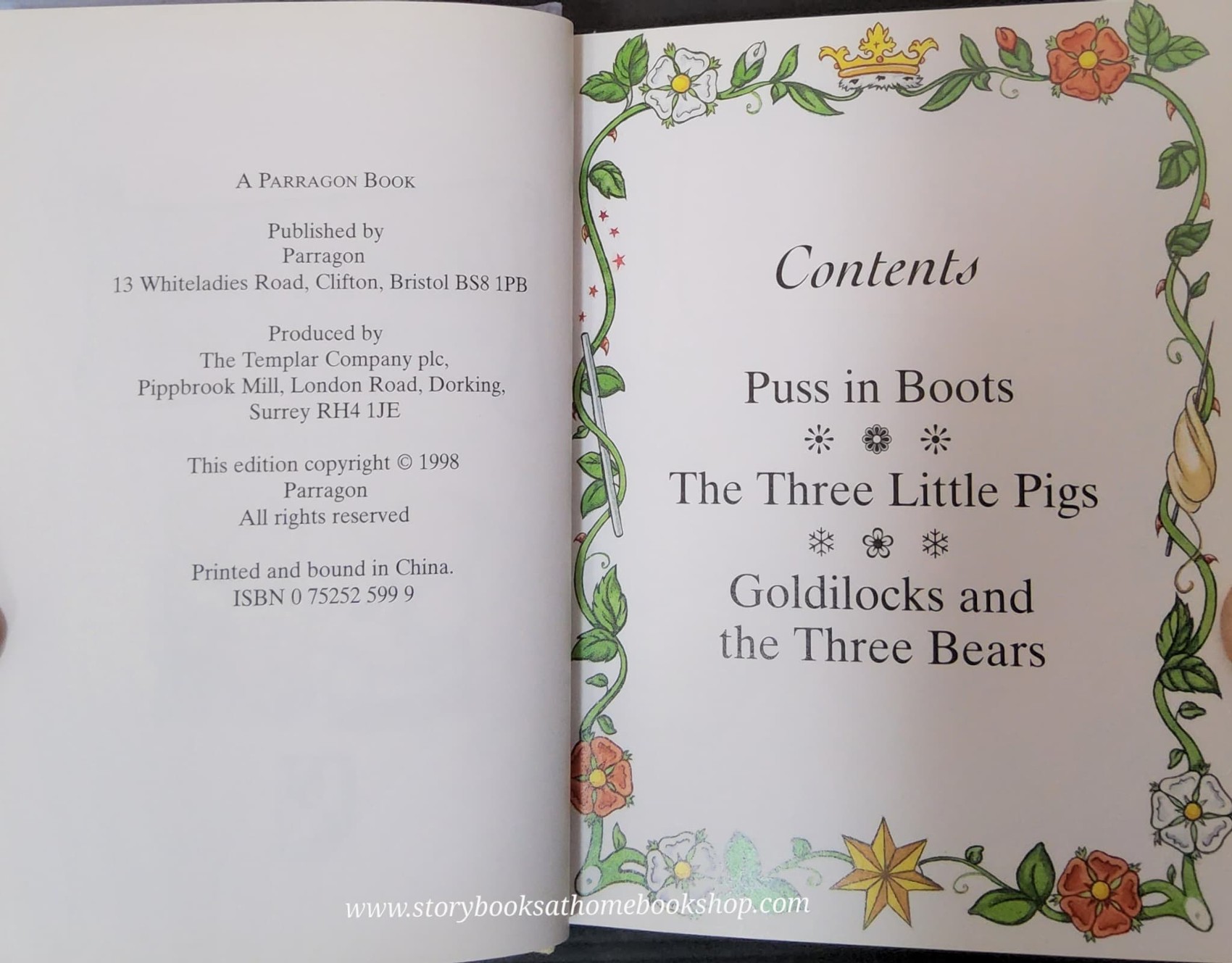 หนังสือนิทานปกแข็ง** 🍅🍓PUSS IN BOOTS AND OTHER FAIRYTALES