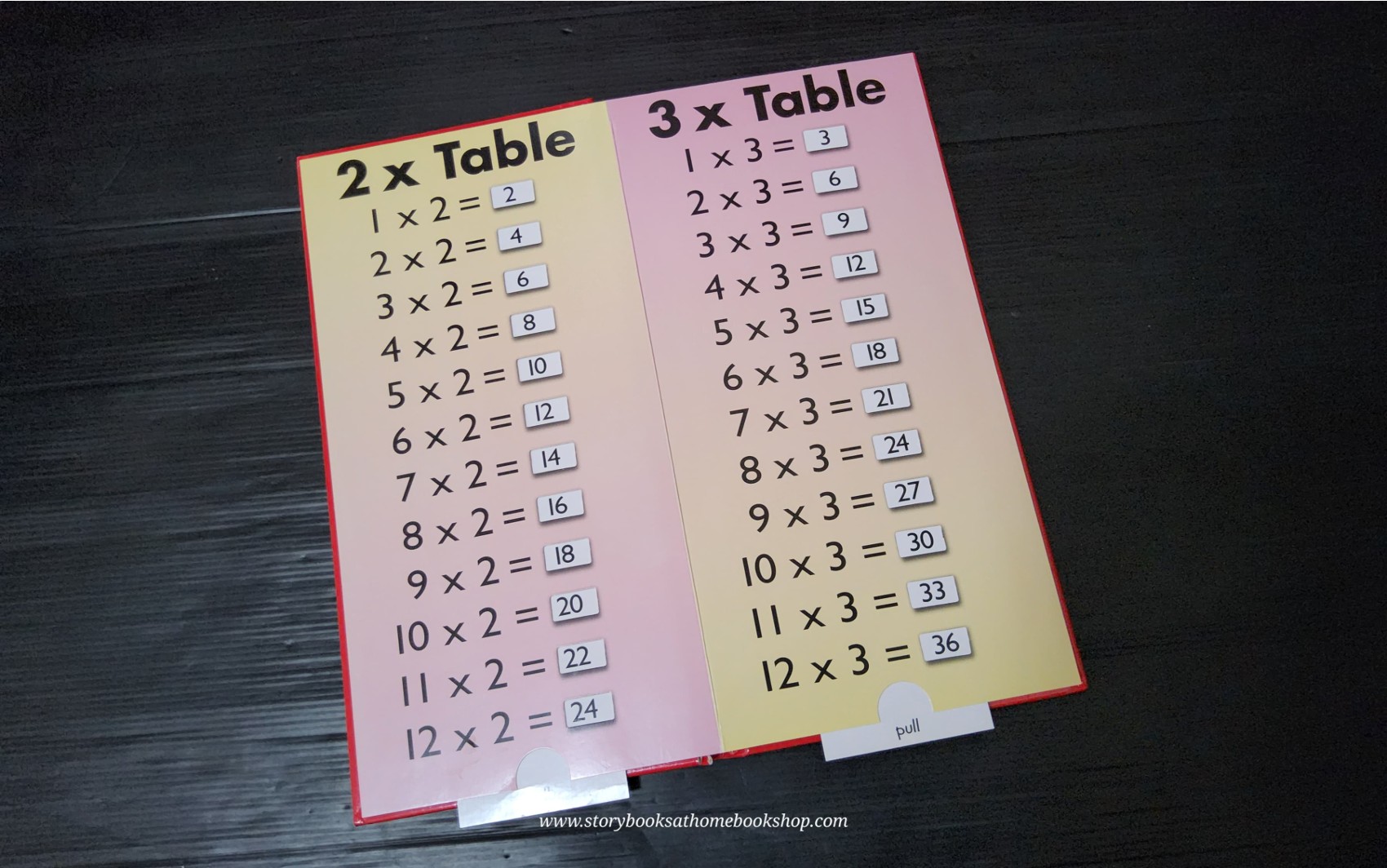 Maths Book ** 🍅🍓Pull the Tab TIMES TAMES TABLES BOOKS♥️♥️