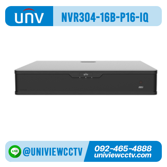 เครื่องบันทึก UNIVIEW รุ่น NVR304-16B-P16-IQ จำนวน 16 ช่อง POE
