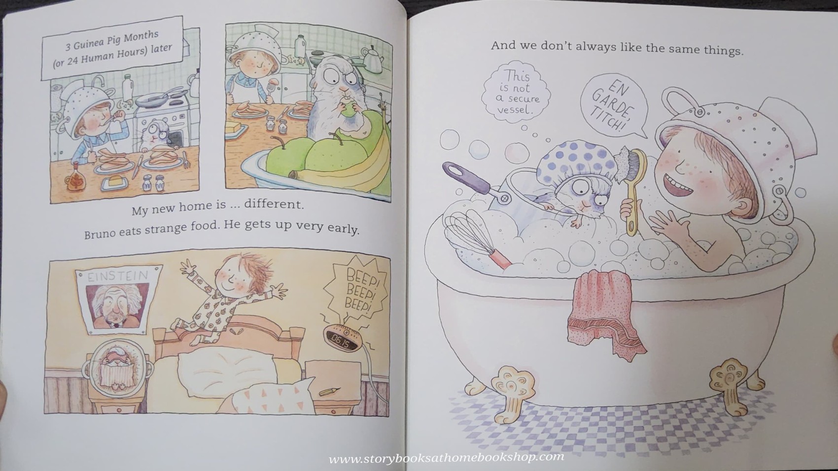 หนังสือนิทานปกอ่อน** 🍅🍓BRUNO AND TITCH A TALE OF A BOY AND HIS GUINEA PIG BY SHEENA DEMPSEY