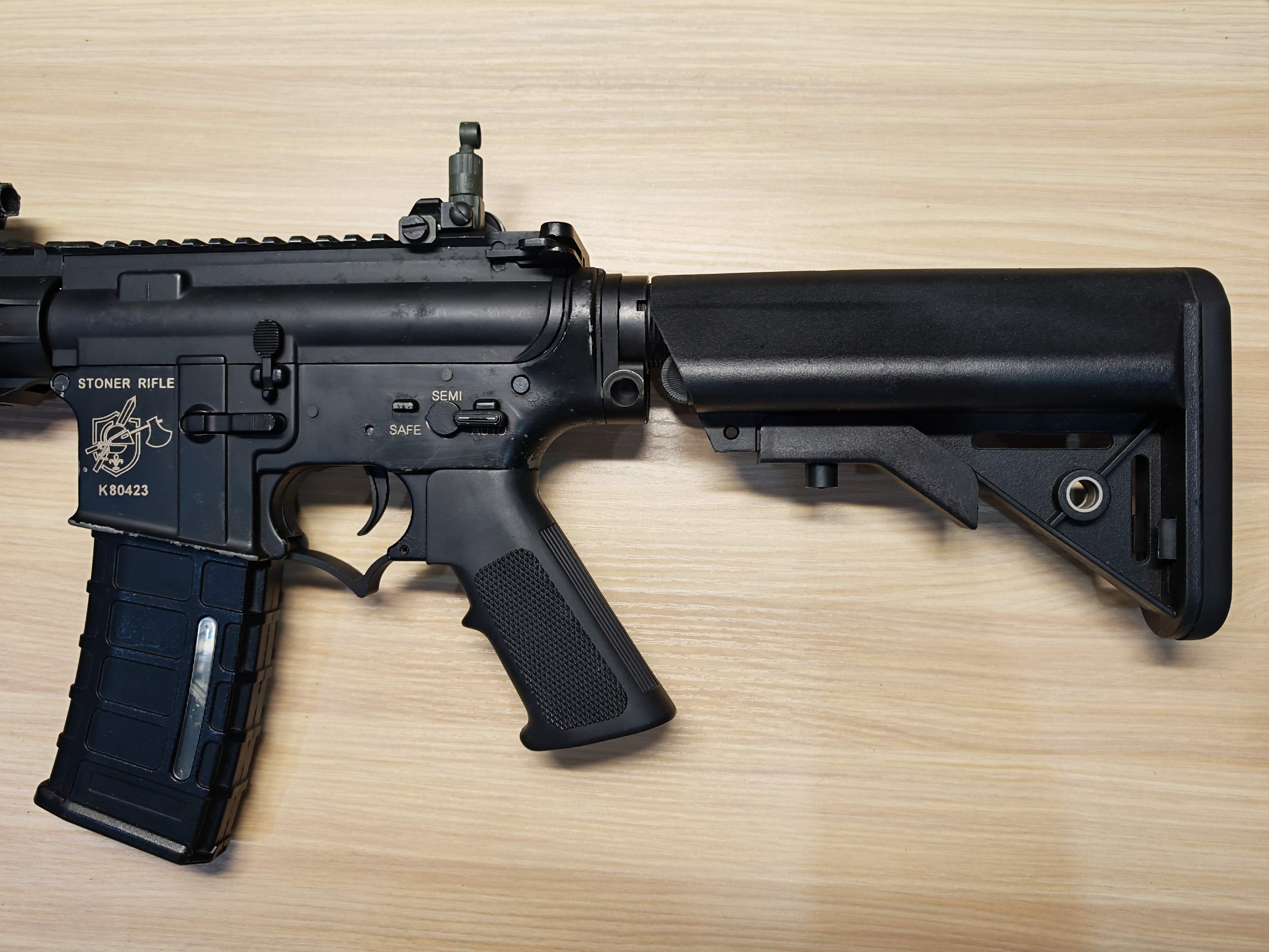 Golden Eagle M4 ติดบอร์ด BR แต่งเกียร์ มอเตอร์แต่ง เรทบอลสูง โลหะทั้งตัว AEG BB Gun บีบีกัน Airsoft Gun ปืนอัดลม ปืนยาวไฟฟ้า มือสอง