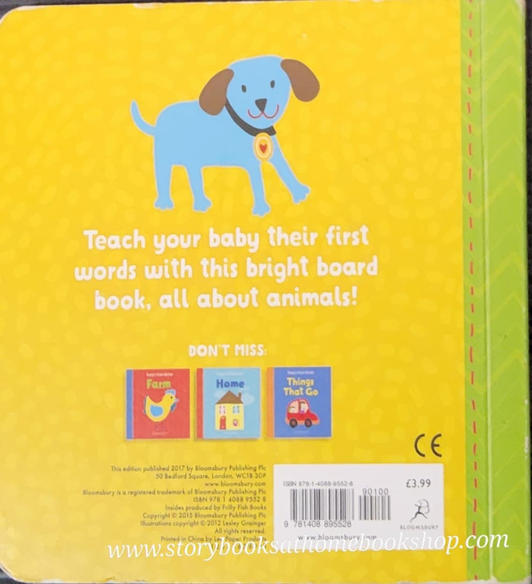 Board Book** 🍅🍓BABY'S FIRST WORDS:ANIMALS BY BLOOMSBURY