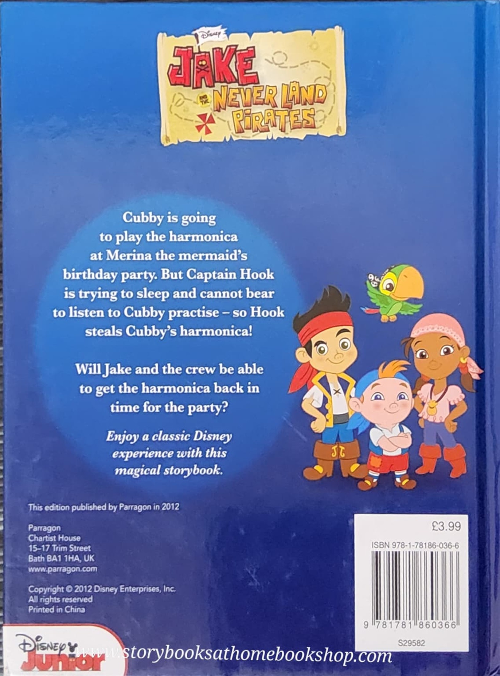 หนังสือนิทานปกแข็ง** 🍅🍅DISNEY JAKE NEVER LAND PIRATES MAGICAL STORY