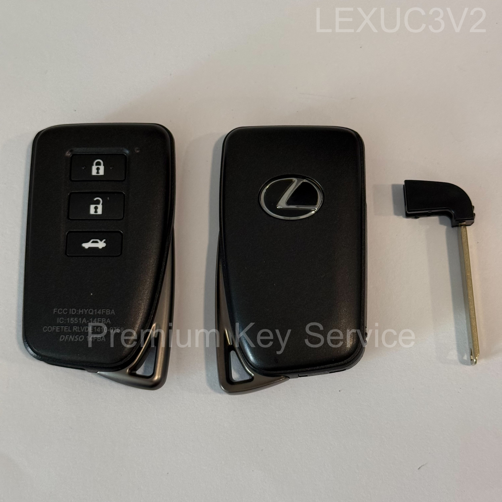 กรอบรีโมต Lexus Smart Key 3 ปุ่ม สามารถใส่ได้ทั้งวงจรและ XM38
