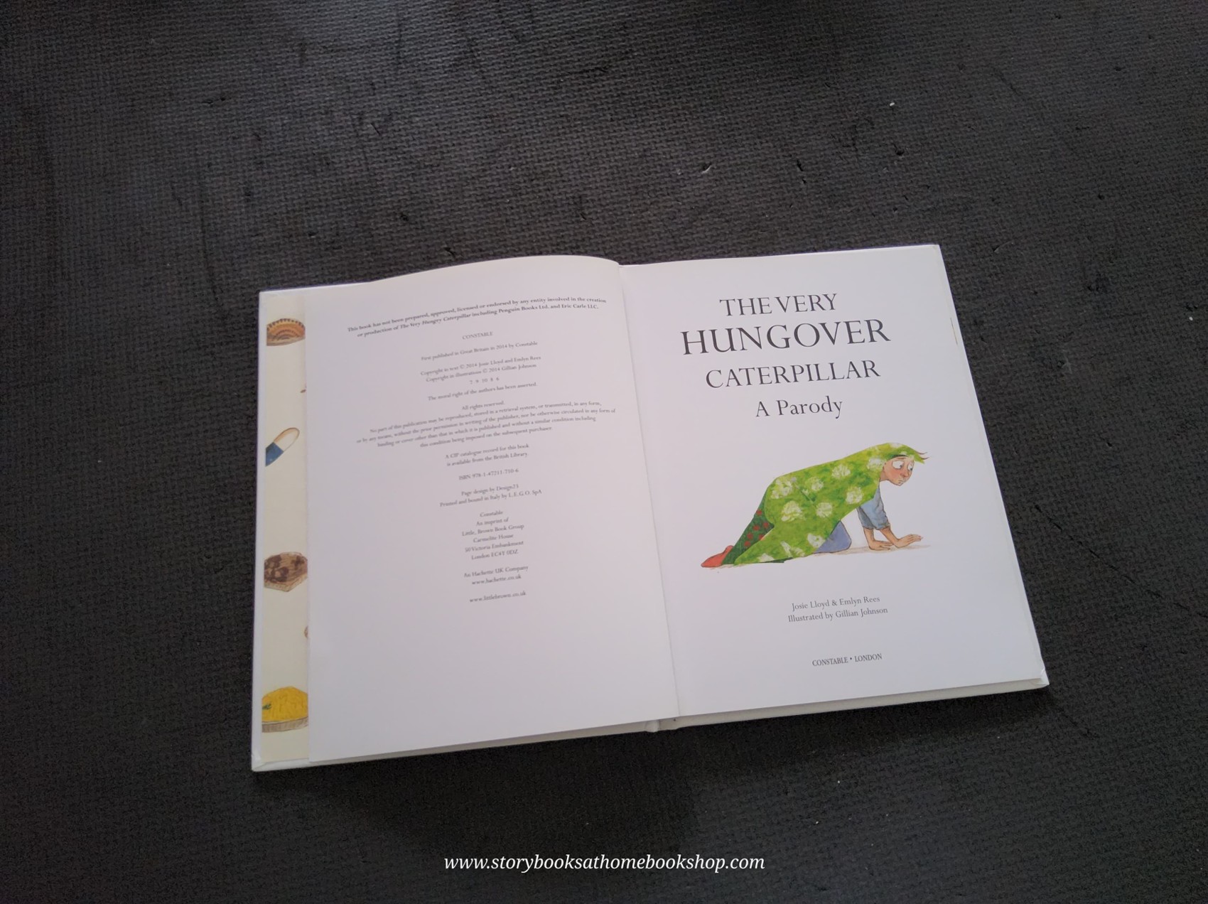 หนังสือนิทานปกแข็ง** 🍅🍓THE VERY HUNGOVER CATERPILLAR A PARODY BY JOSIE LLOYD&EMLYN REES