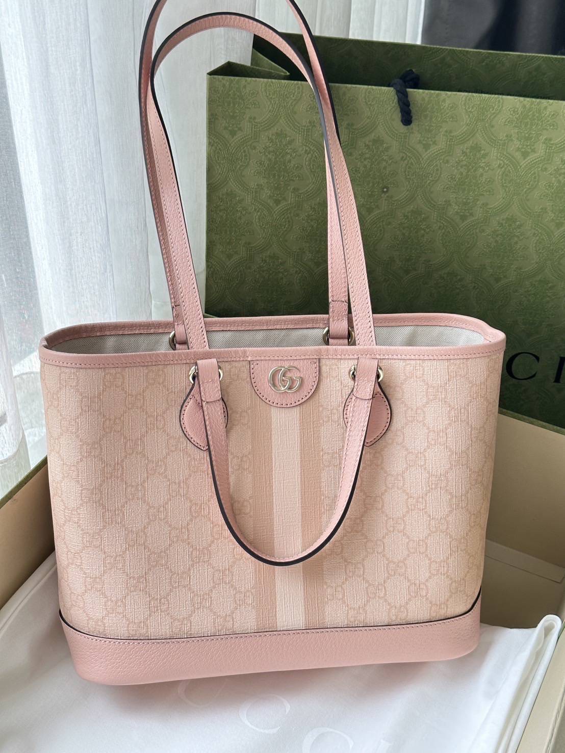 โปร New Gucci tote 2 สาย สั้น-ยาว จุมาก 📍sz.12.2"W x 9.8"H x 5.1"D ✨️