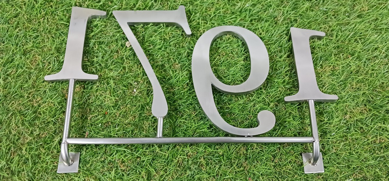 ป้ายเลขที่ อักษรซิงค์3มิติ ''1971''