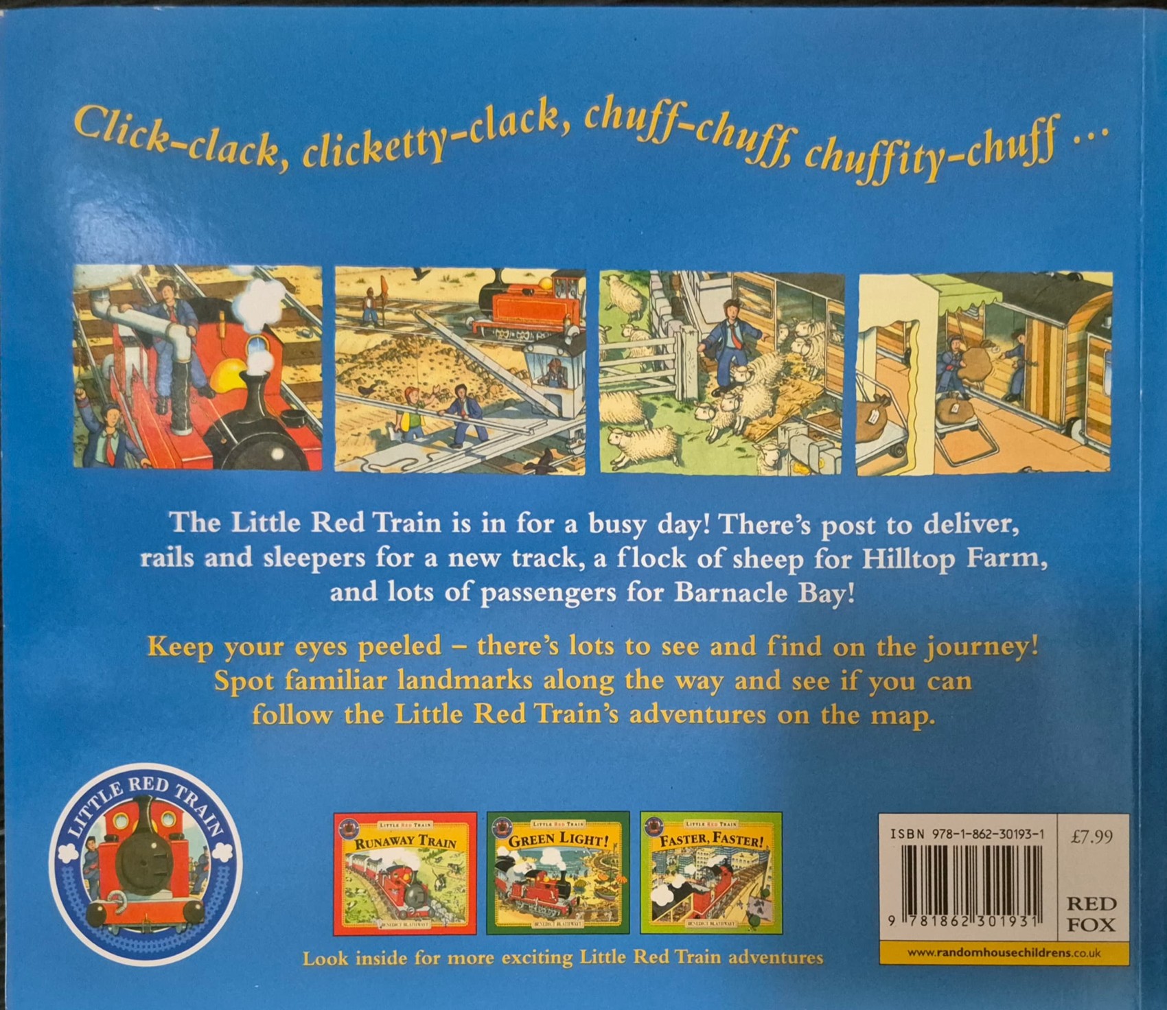 หนังสือนิทานปกอ่อน ** 🍅🍓LITTLE RED TRAIN BUSY DAY BY BENEDICT BLATHWAYT