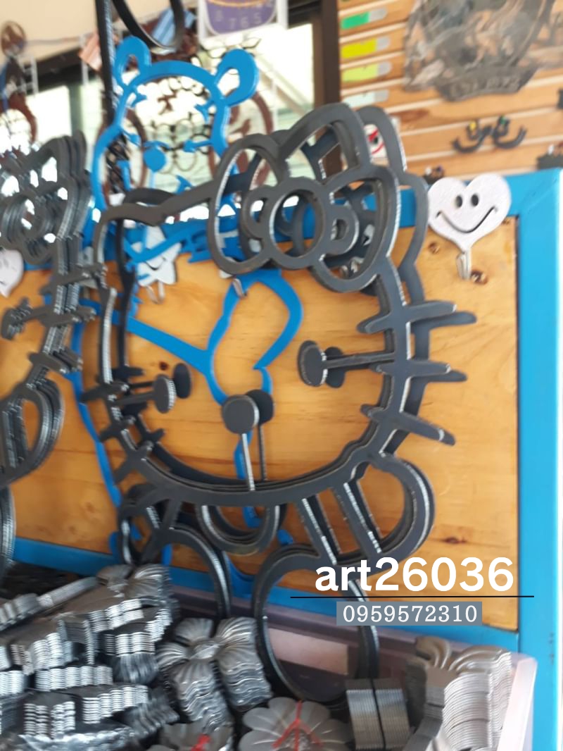 เหล็กดัดสำเร็จรูป ลายคิตตี้ชมพู สั่งทำพิเศษ ราคาต่อตัว