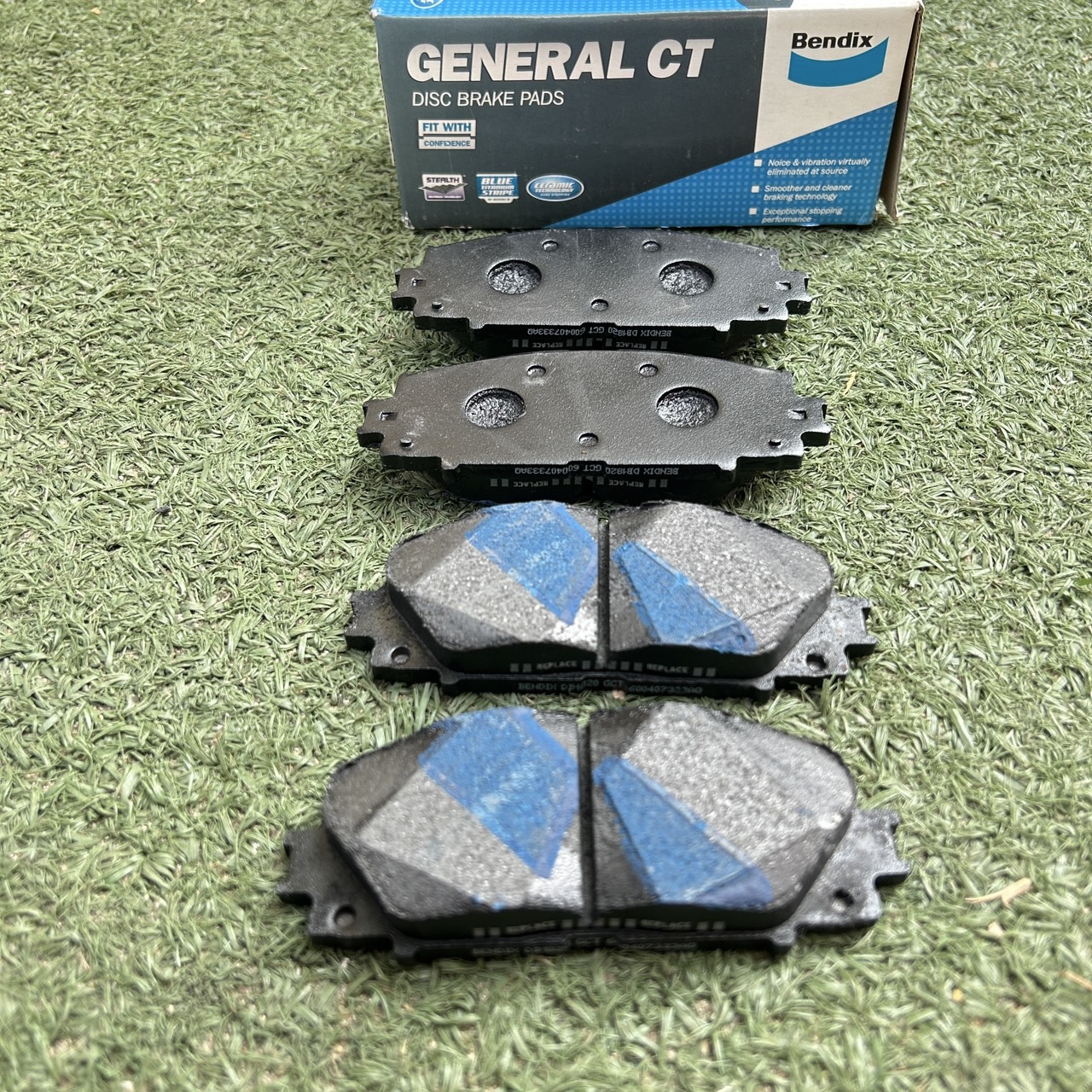 ผ้าดิสเบรคหน้า Yaris 2005 Vios 2007 E&G เกรด GCT (DB1820GCT) BENDIX