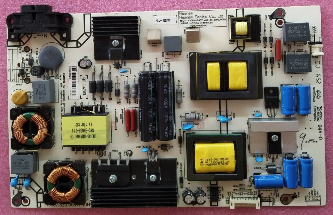 เพาเวอร์ซัพพลายทีวีไฮเซน (Power Supply TV HISENSE) มือสองพร้อมใช้งาน รุ่น50K3110WT พาร์ท RSAG7.820.5687/ROH