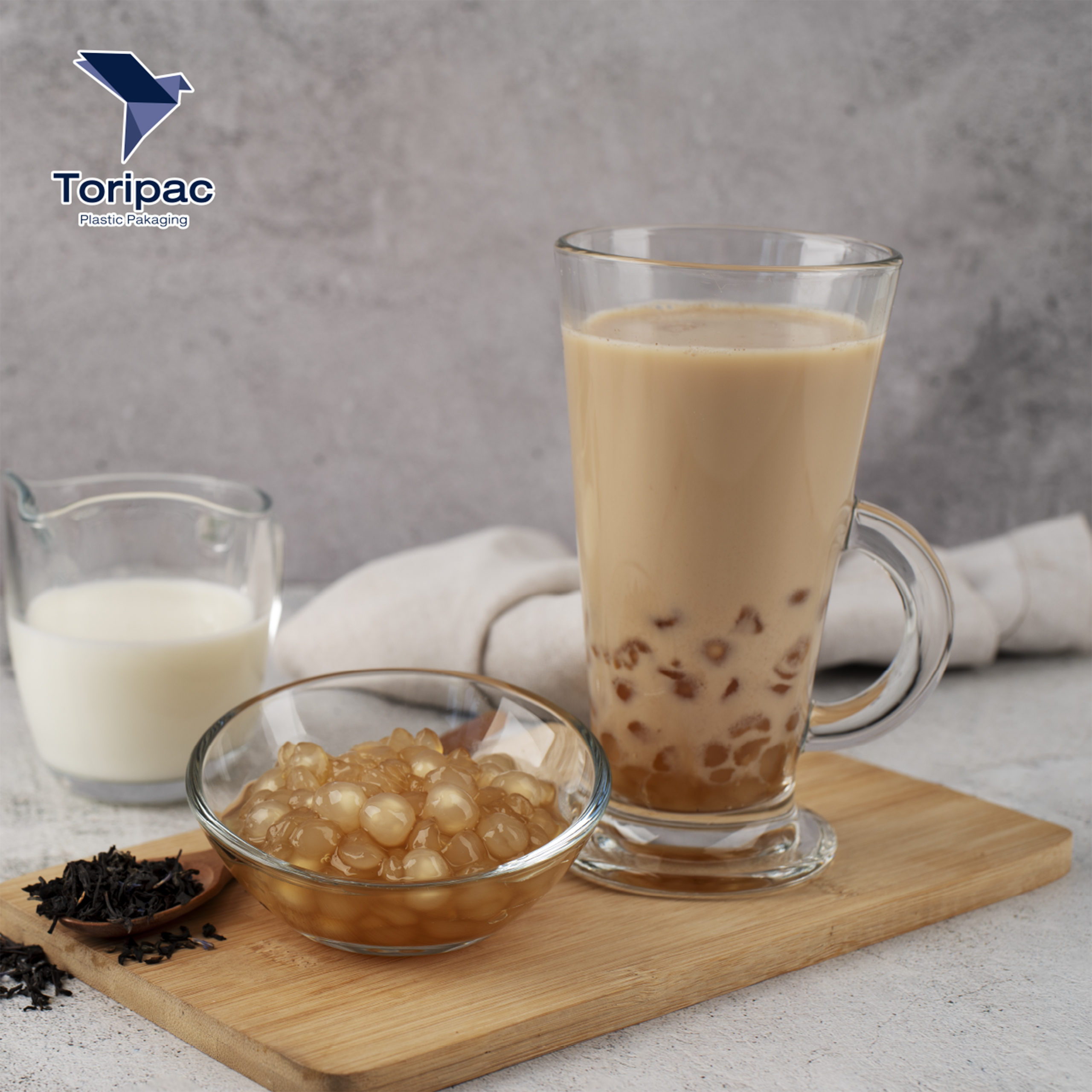 บุกไข่มุกกลม ติ๋งฟง 4 รส ขนาด 600 กรัม (Ting Fong Pearl) สำหรับชานม/เบเกอรี่/ของหวาน