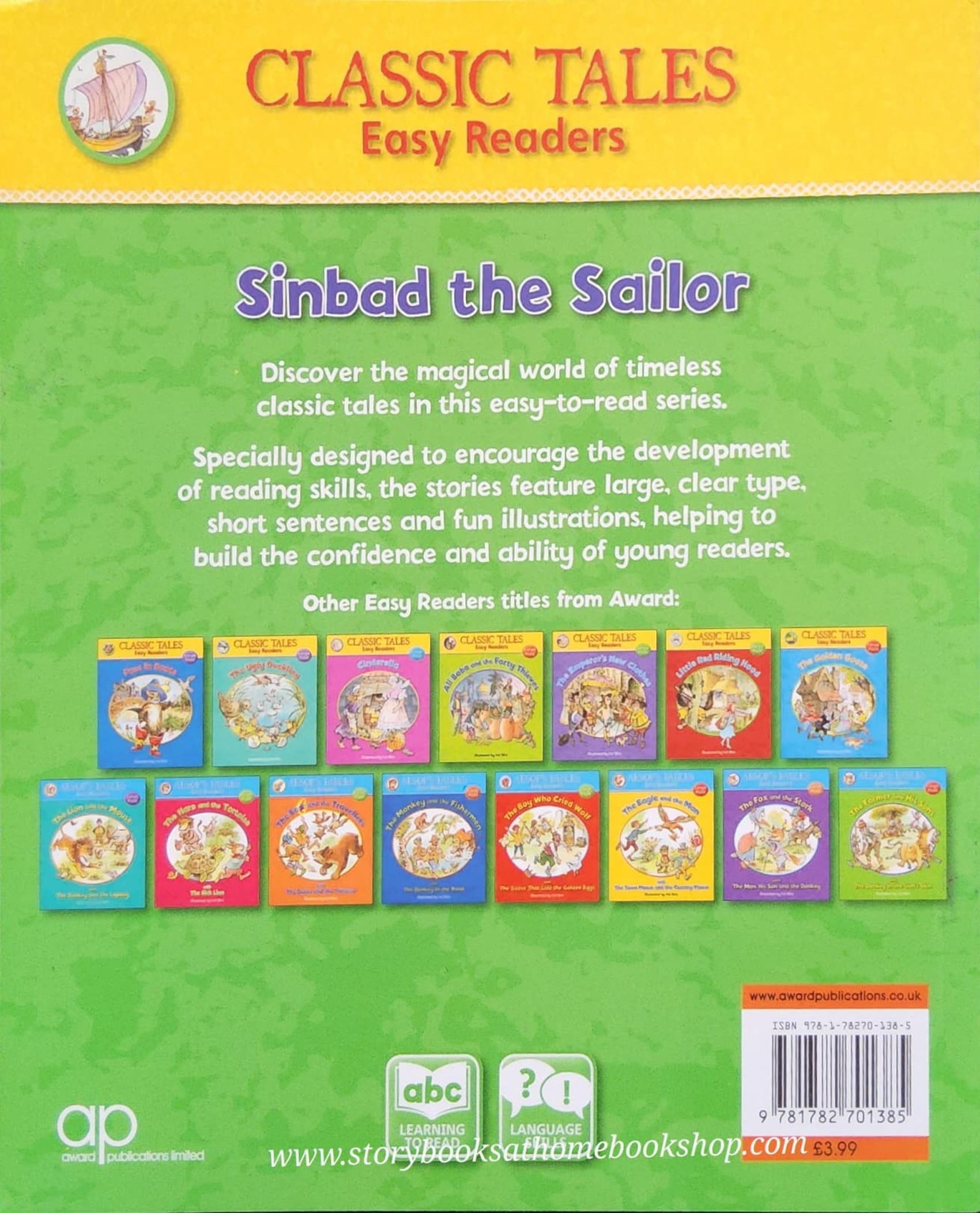 หนังสือนิทานปกอ่อน** 🍓🍓CLASSIC TALES EASY READERS:SINBAD THE SAILOR