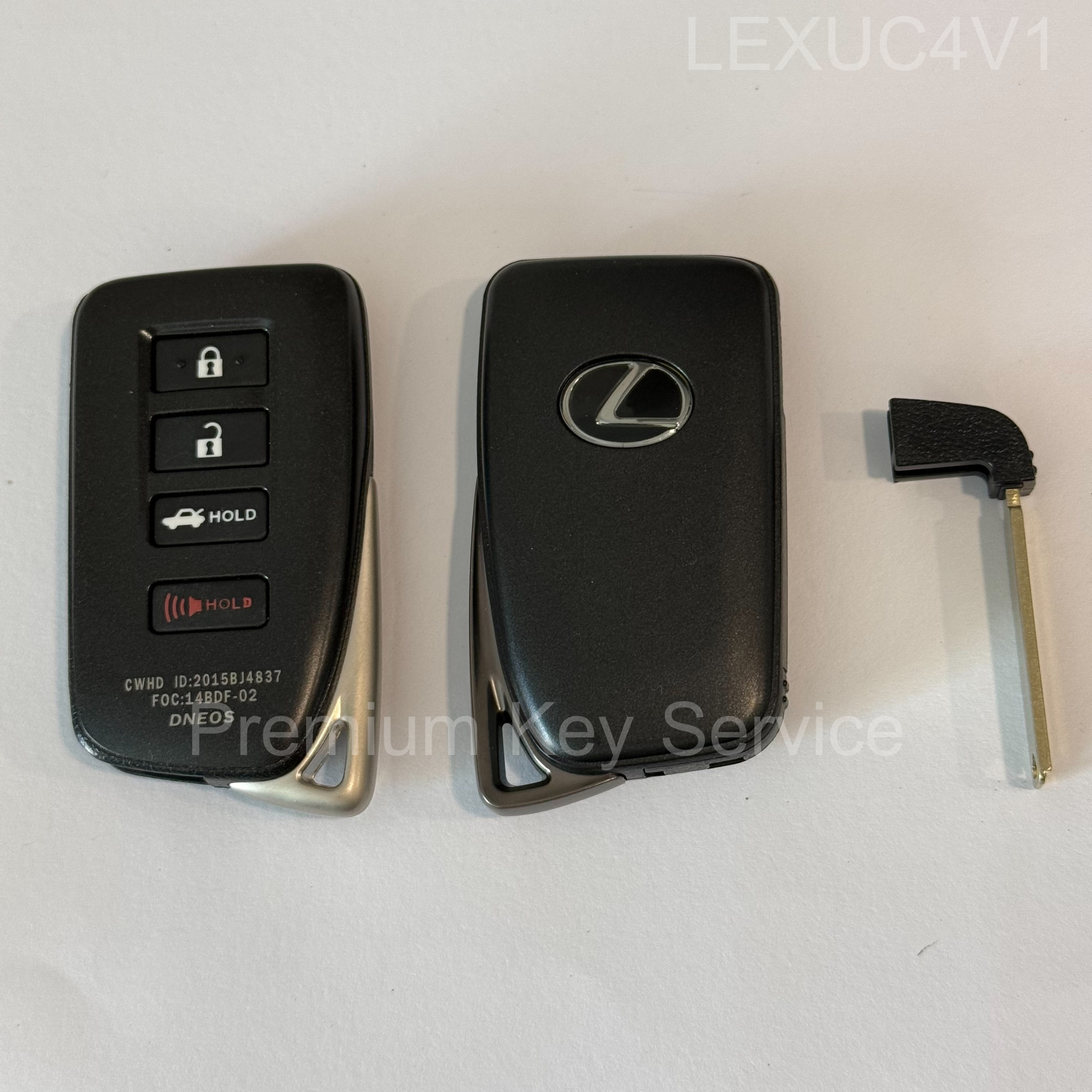 กรอบรีโมต Lexus Smart Key 4 ปุ่ม Lock/Unlock/Trunk+ Panic สามารถใส่ได้ทั้งวงจรและ XM38