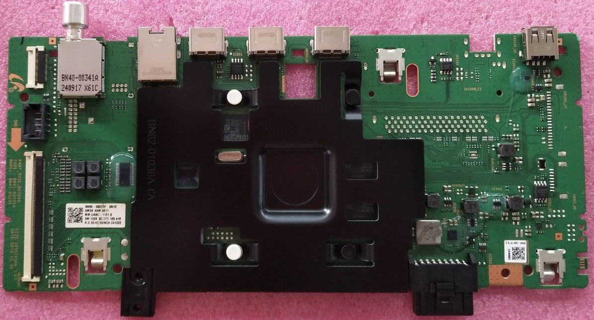 เมนบอร์ดทีวีซัมซุง SAMSUNG อะไหล่แท้/มือสองพร้อมใช้งาน พาร์ท BN96-58677F ใช้กับรุ่นUA55DU7700KXXT เวอร์ชั่น SF08