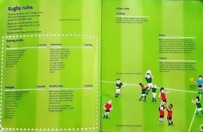 Activities Book 🍅🍓USBORNE Activities RUGBY Sticker Book (300stickers)