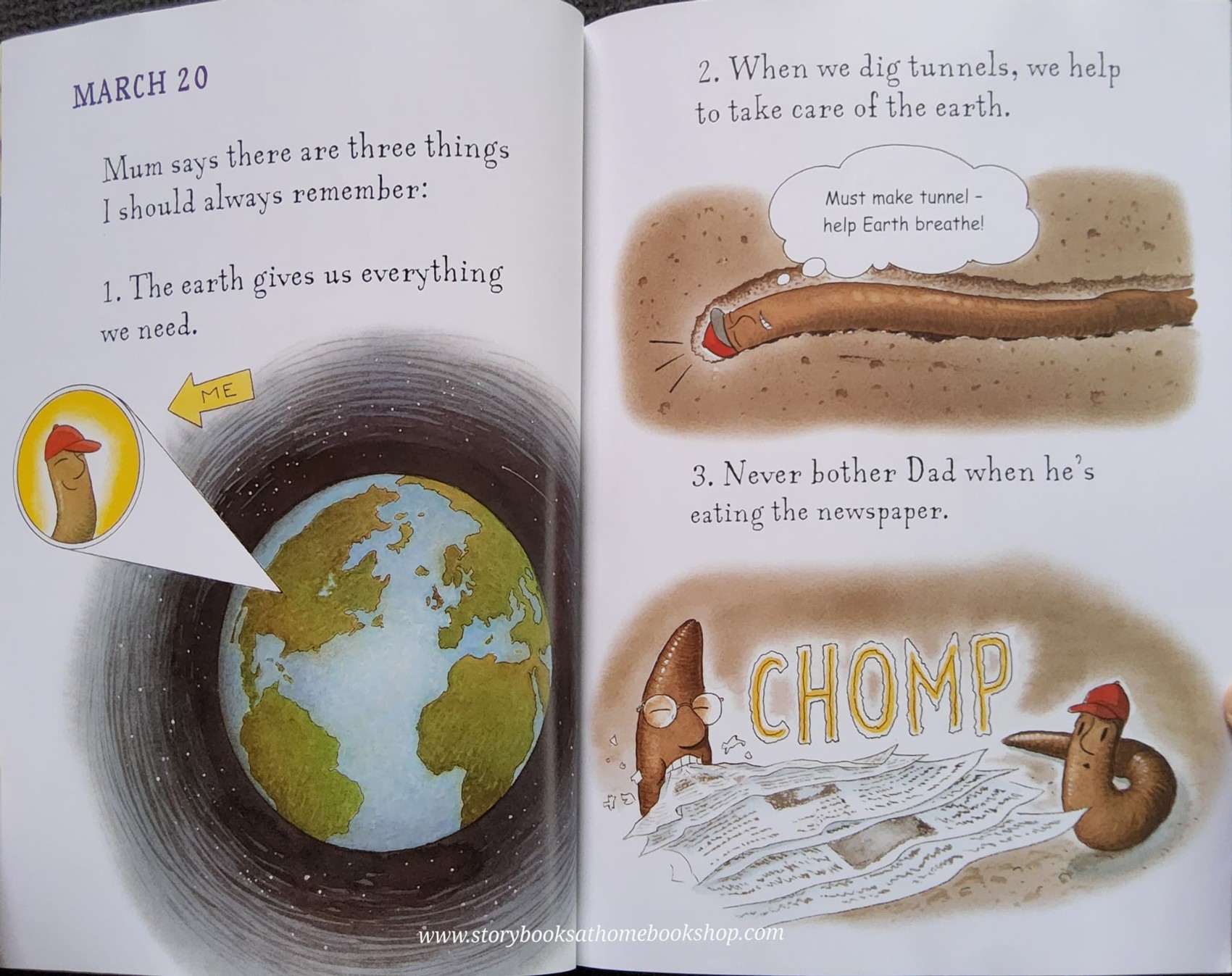 หนังสือนิทานปกอ่อน** 🍅🍓DIARY OF A WORM BY DOREEN CRONIN