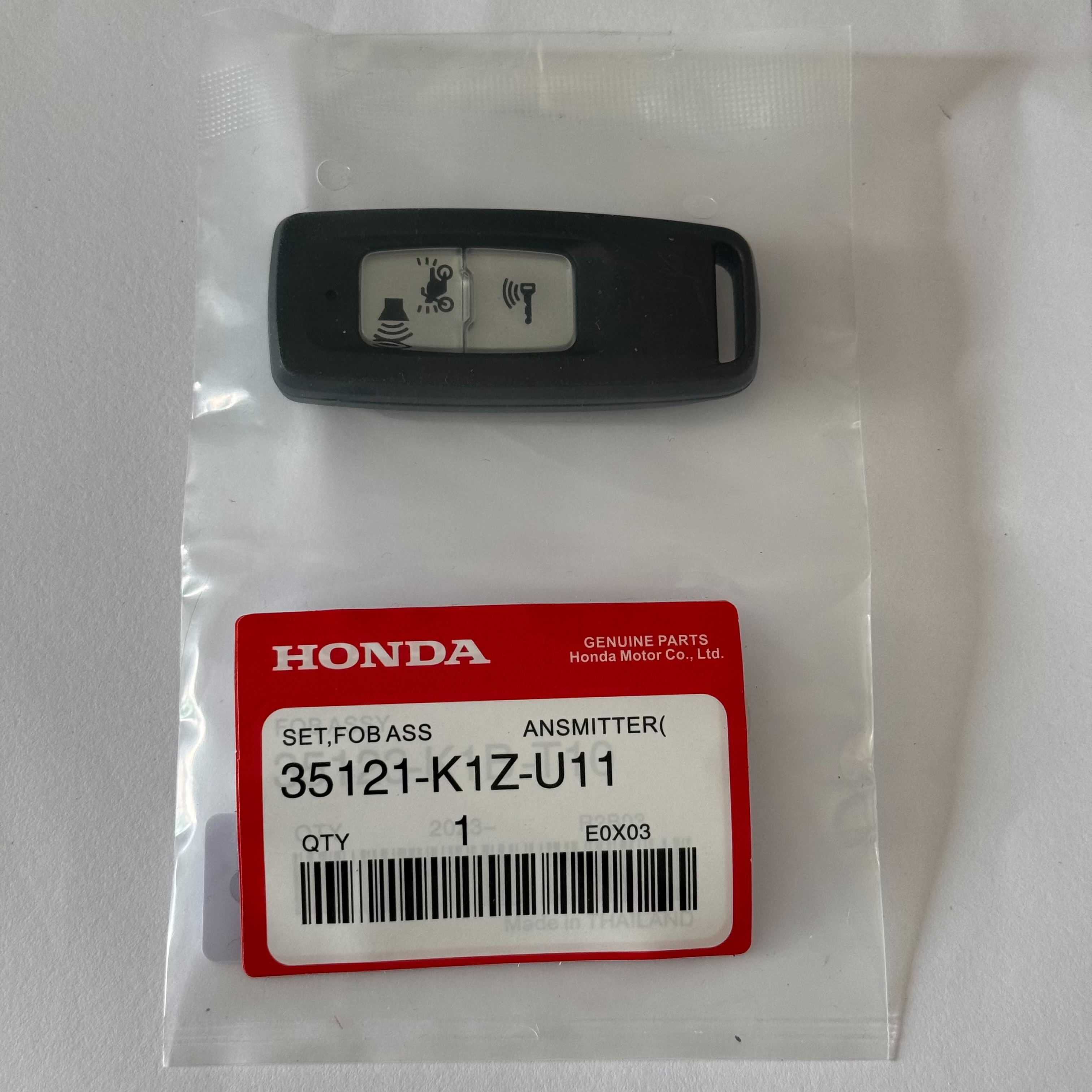 รีโมตกุญแจ Honda PCX160, ADV160, FORZA350, ADV350, HONDA GIORNO, SUPER CUP [35121-K1Z-U11]