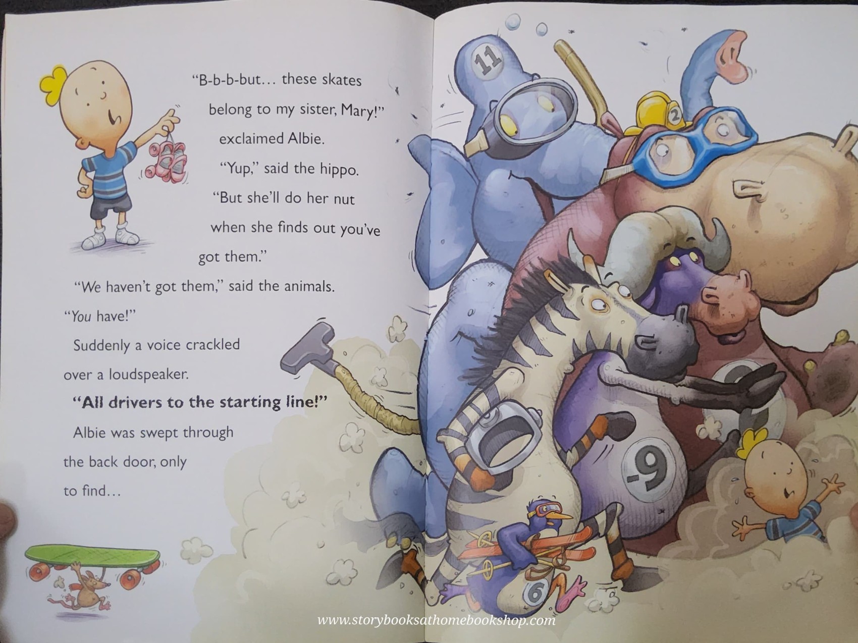 หนังสือนิทานปกอ่อน ** 🍅🍓 ALBIE AND THE BG RACE BY ANDY CUTBILL