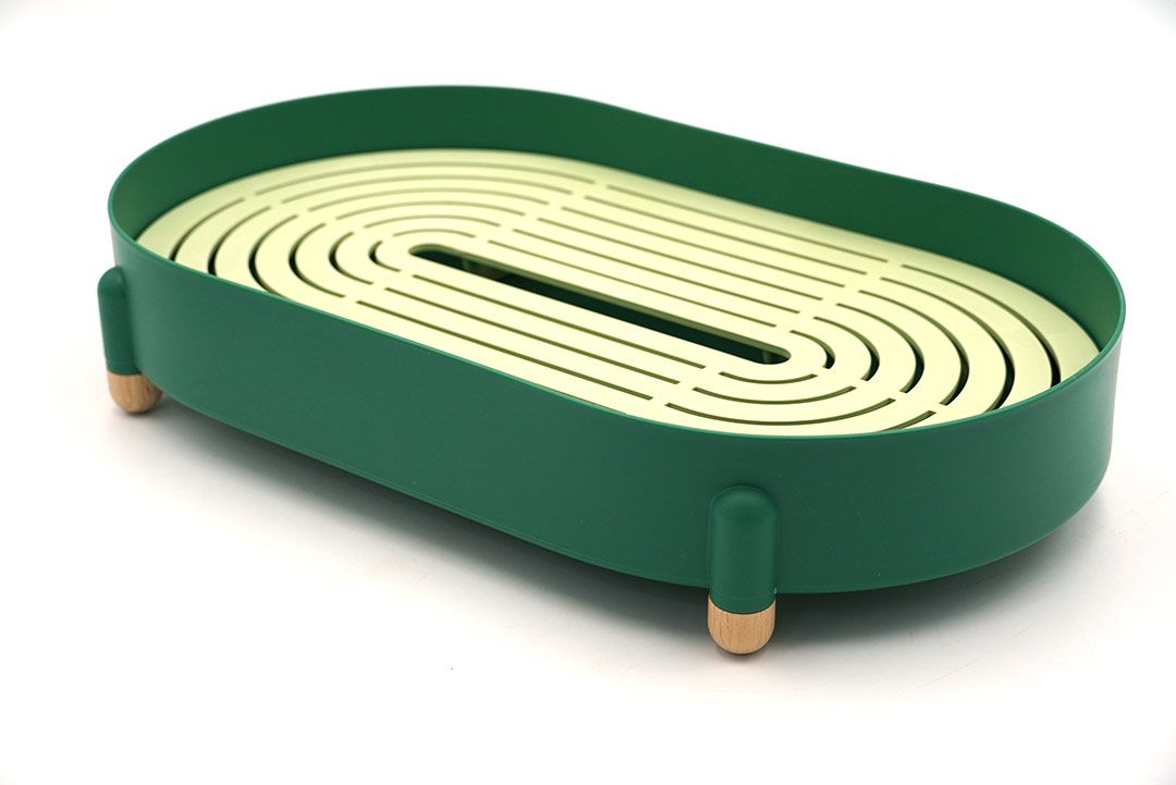Draining board ถาดพลาสติกอเนกประสงค์ วางผักผลไม้ คว่ำแก้ว 23x29x6 cm
