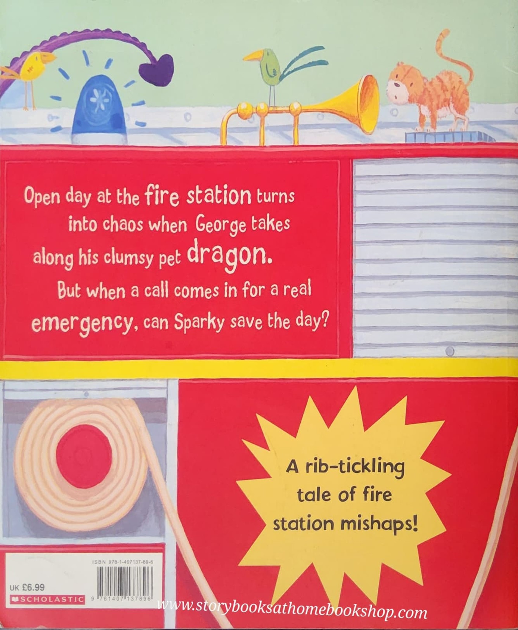 หนังสือนิทานปกอ่อน ** 🍅GEORGE'S DRAGON AT THE FIRE STATION