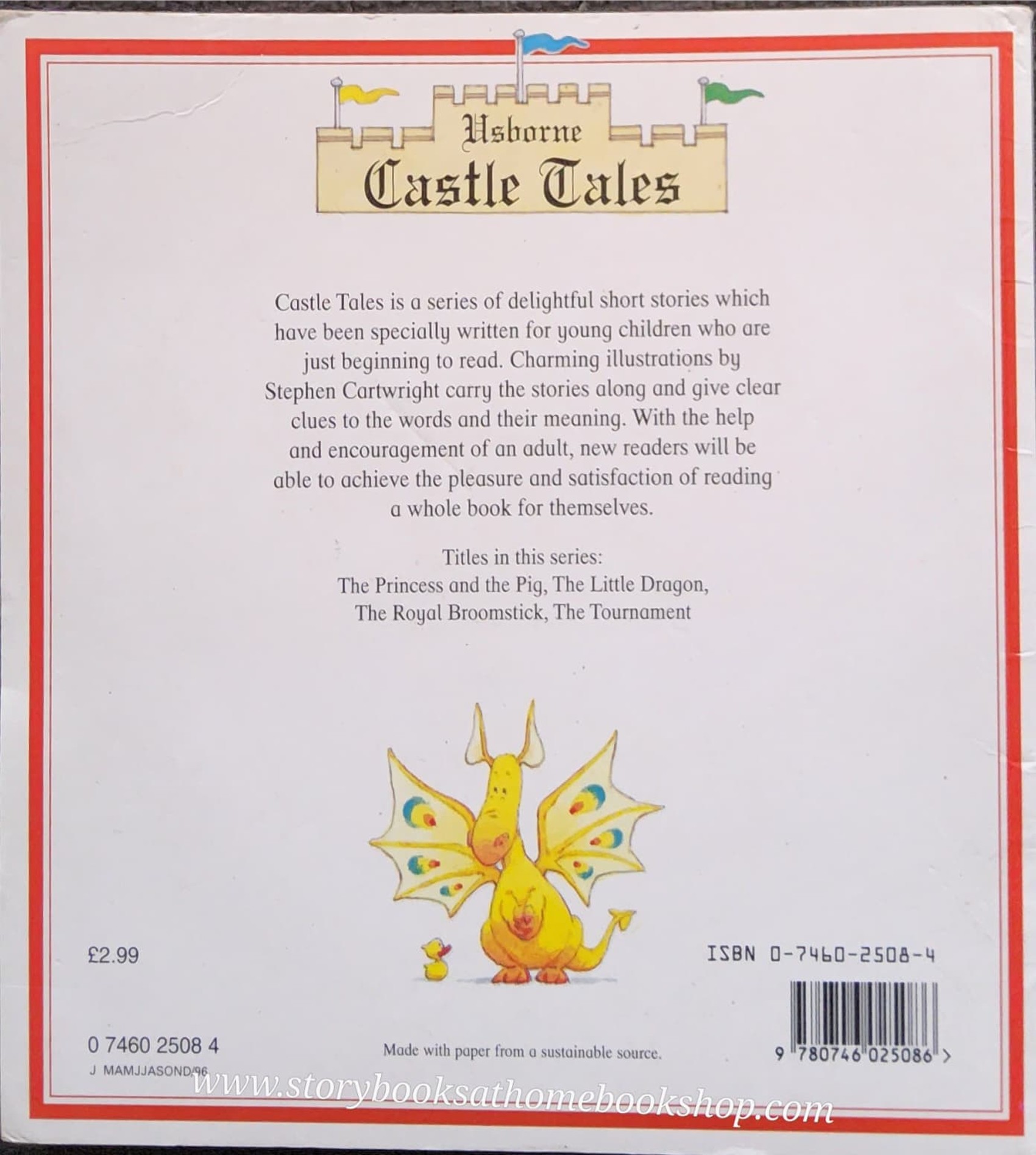 หนังสือนิทานปกอ่อน** 🍅USBORNE CATLE TALES:THE LITTLE DRAGON♥️