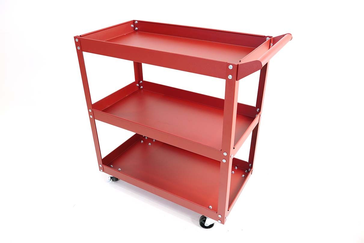 Metal Tool Cart รถเข็นเครื่องมือช่าง 36x73x74cm สีแดง