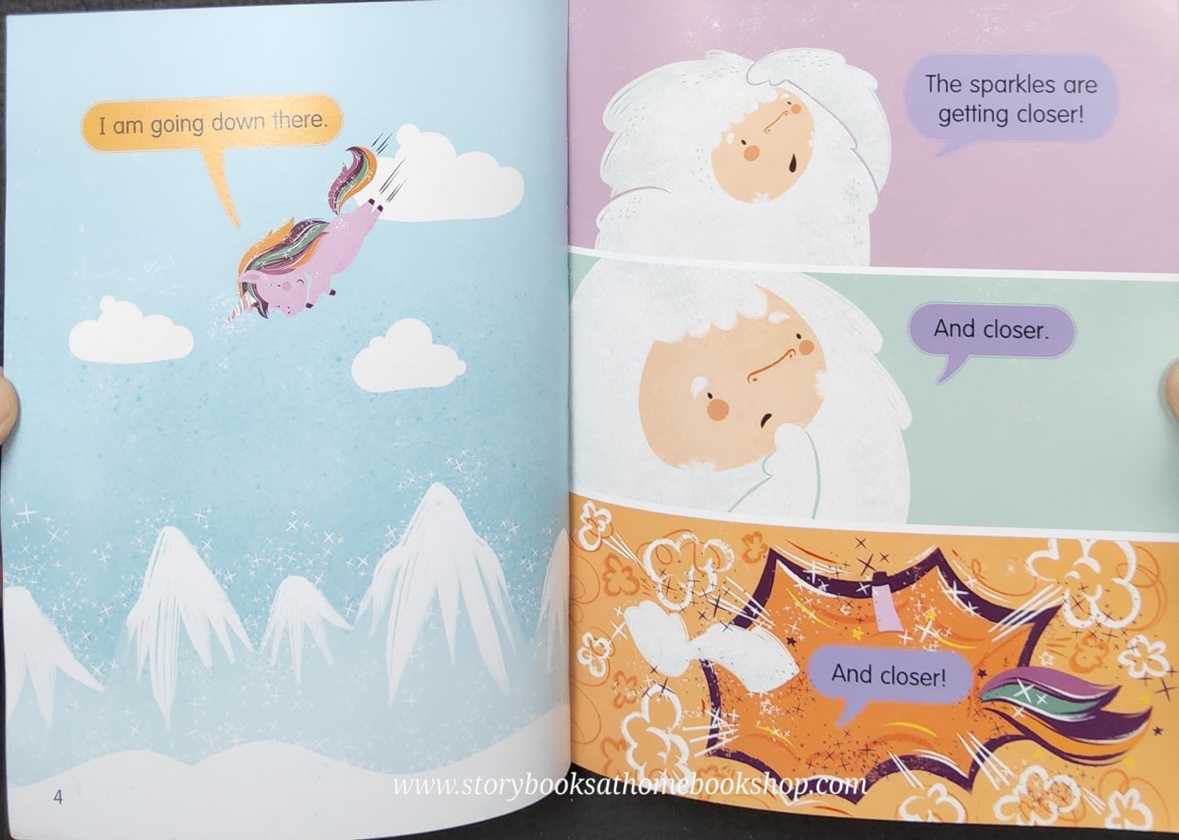 หนังสือนิทานปกอ่อน** ♥️UNICORN AN YETI SPARKLY NEW FRIENDS♥️ 📚ปกอ่อน