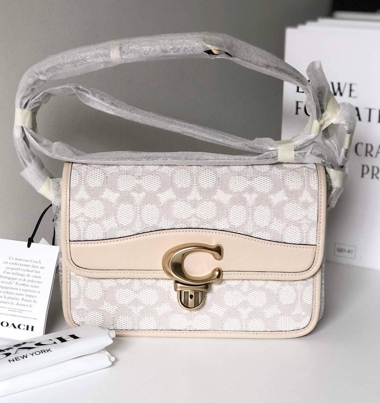 New Coach Studio Shoulder Bag In Signature Jacquard