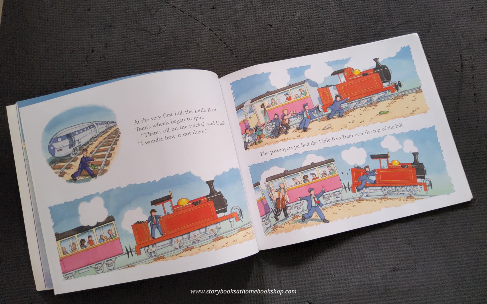 หนังสือนิทานปกอ่อน ** 🍅🍓LITTLE RED TRAIN RACE TO THE FINISH (WITH CD) BY BENEDICT BLATHWAYT