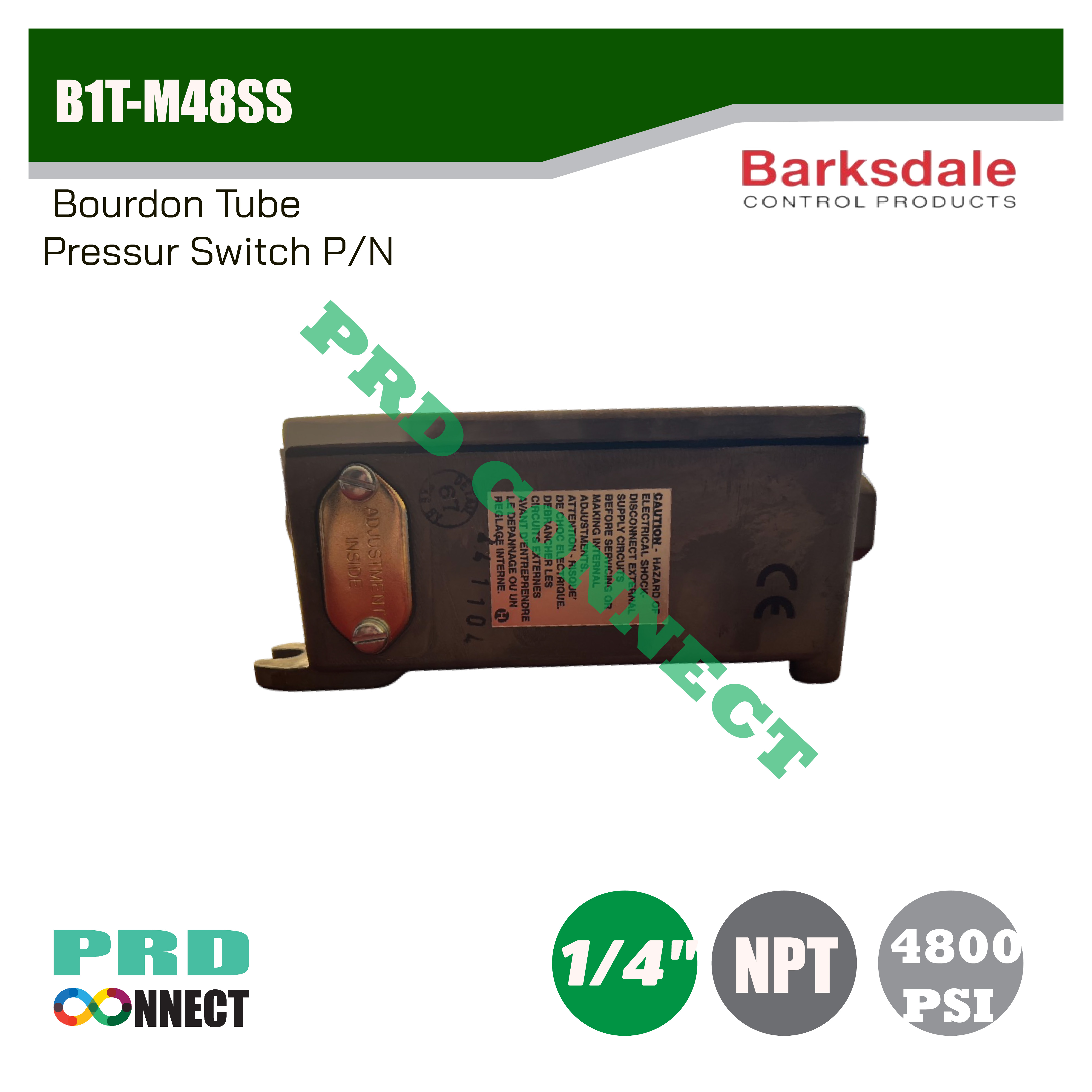 B1T-M48SS Barksdale Pressure Switch (เพรสเชอร์สวิทซ์)