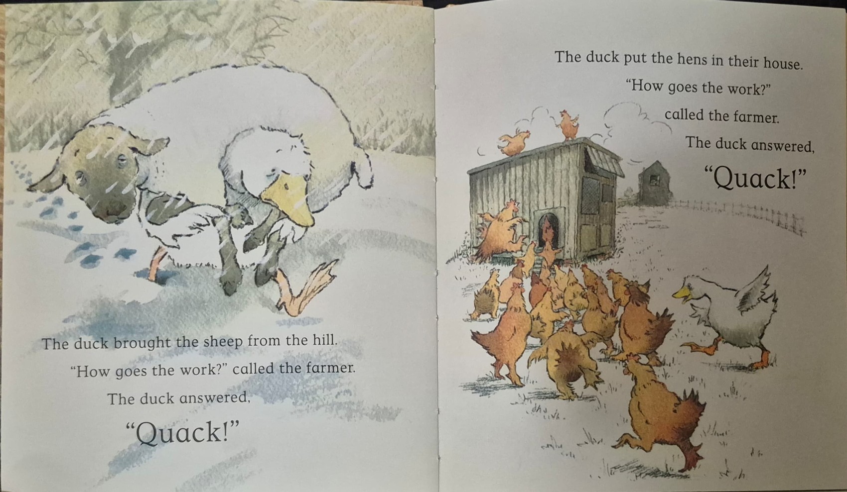 หนังสือนิทานปกแข็ง** 🍅🍓FARMER DUCK BY MARTIN WADDELL.HELEN OXENBURY