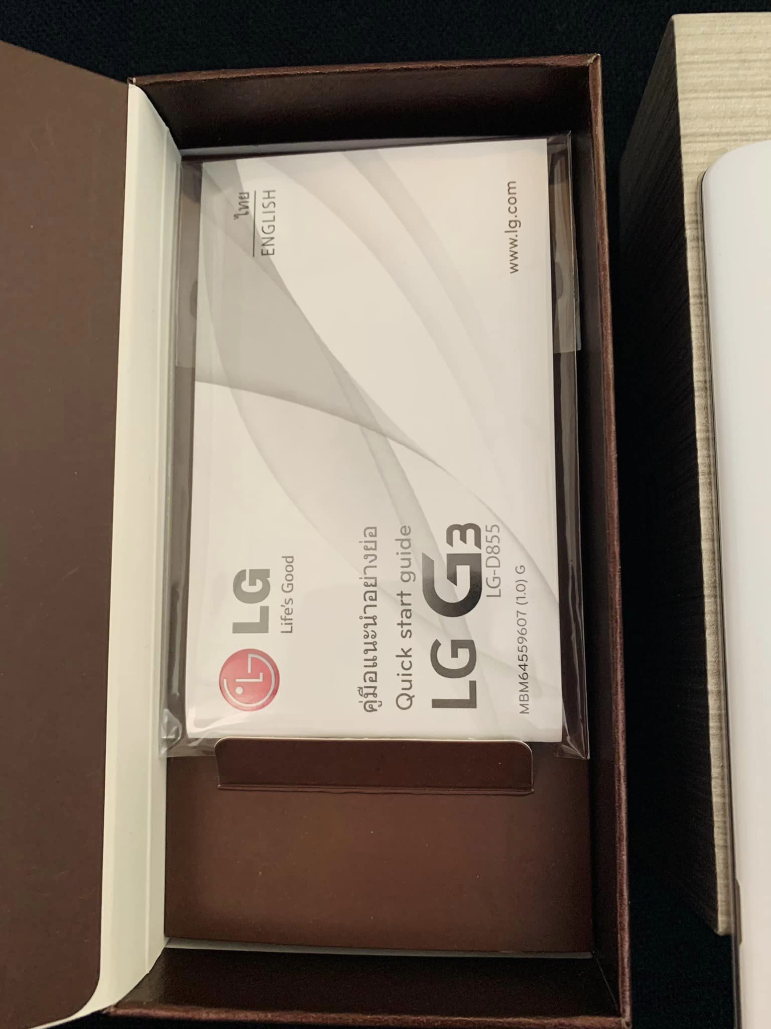 LG G3 ilky White Unlocked Smart Phone ใหม่